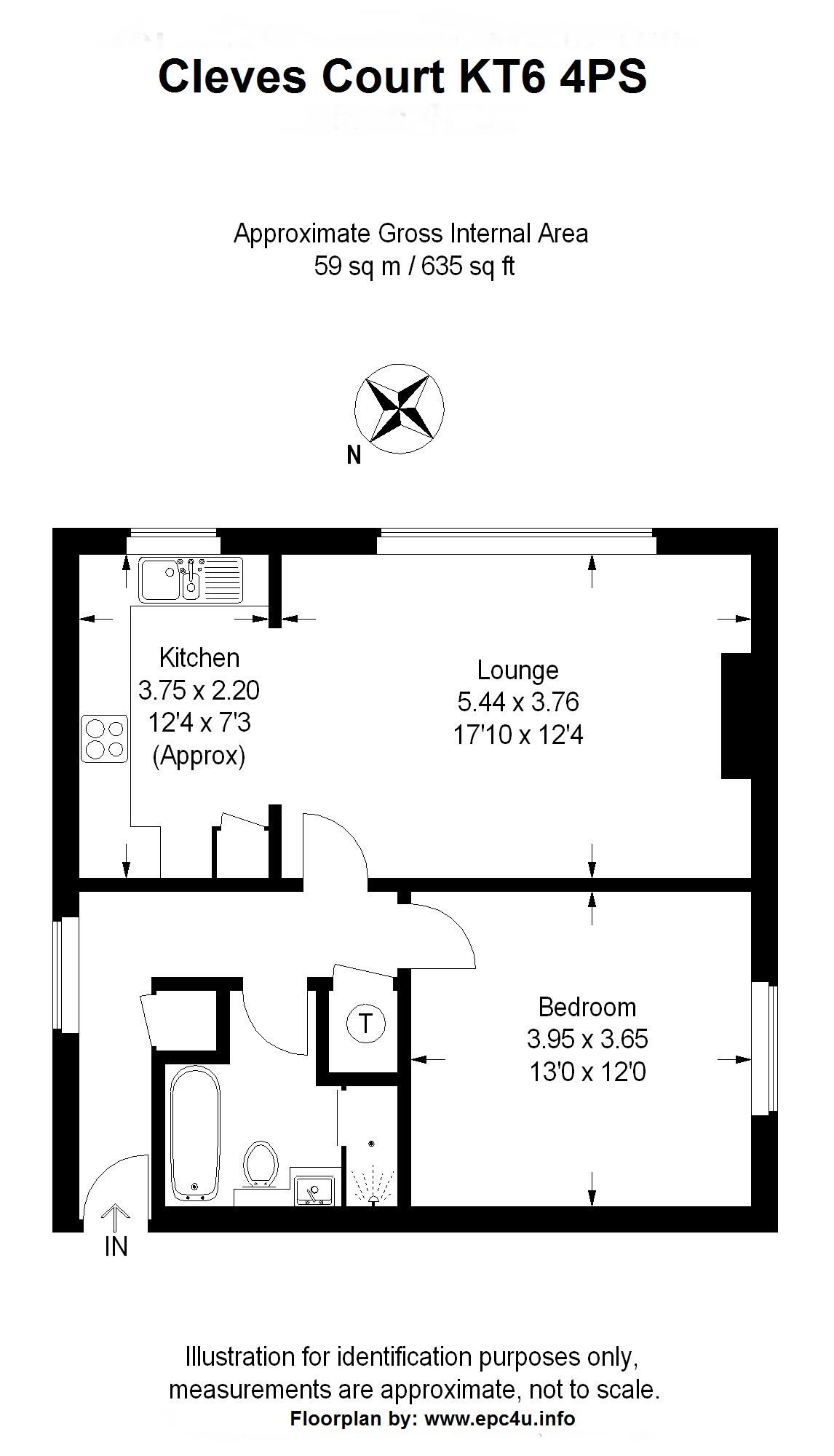 1 Bedrooms Flat to rent in St Marks Hill, Surbiton, Surrey KT6