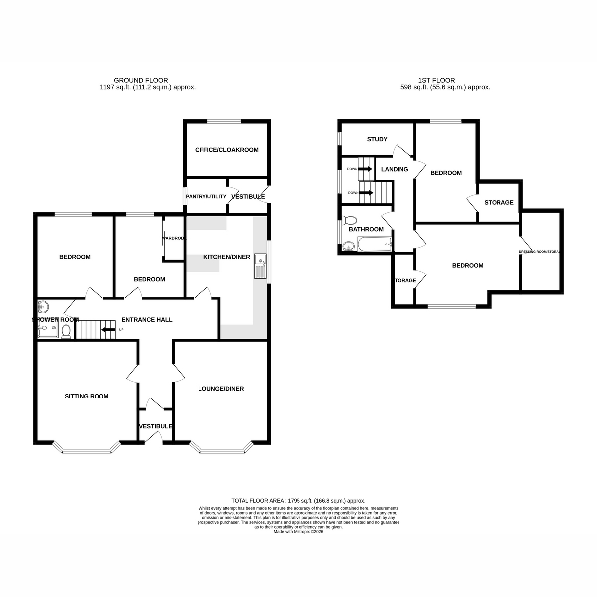32, Mansewell Road, Prestwick floorplan