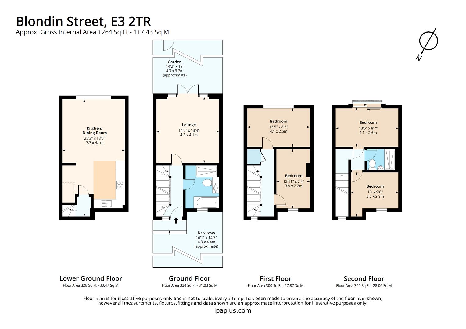 6, Blondin Street, London floorplan