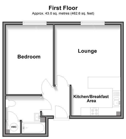 Broadway, Totland Bay floorplan