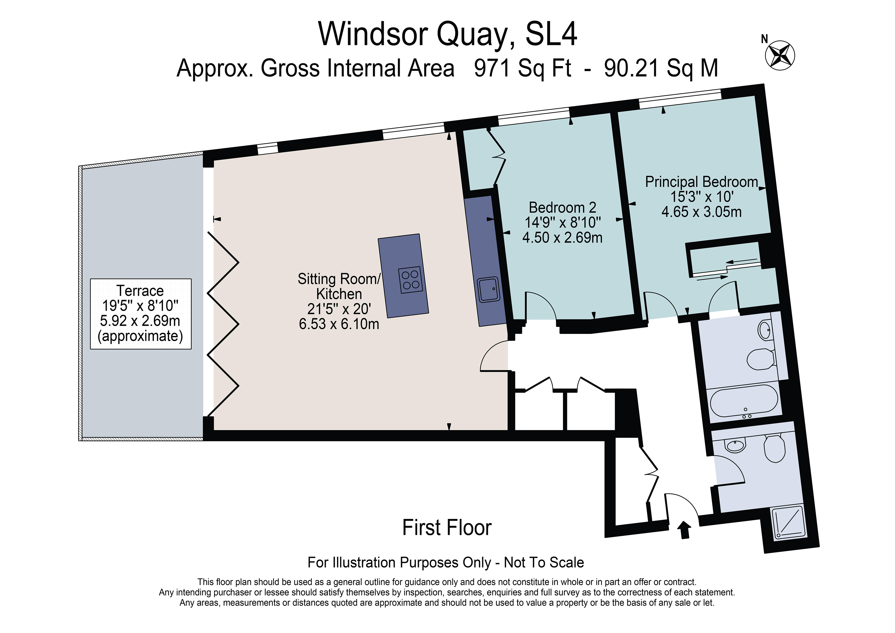 Flat 12, Windsor Quay,, Farm Yard, Berkshire floorplan