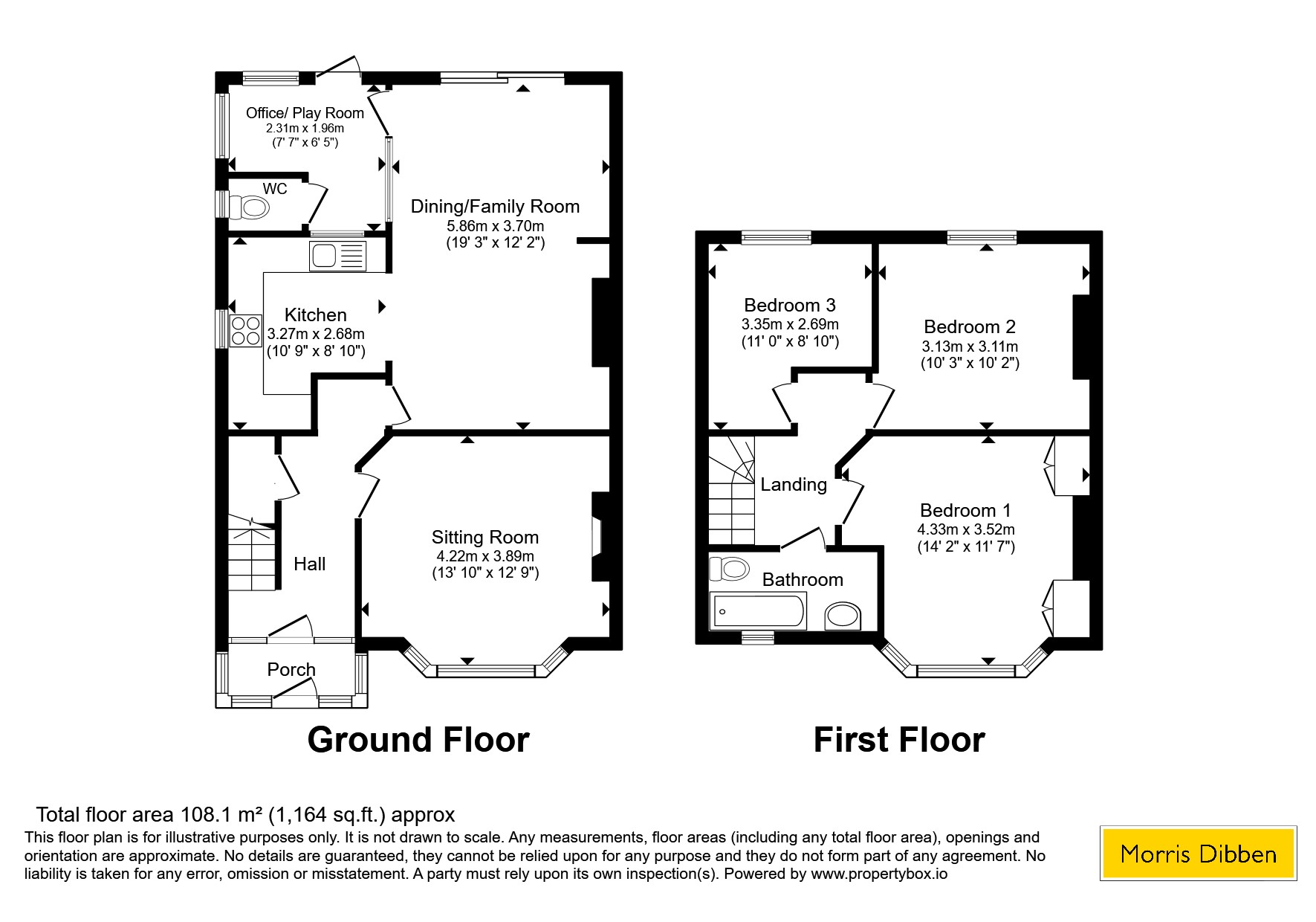 76, Wilton Crescent, Southampton floorplan