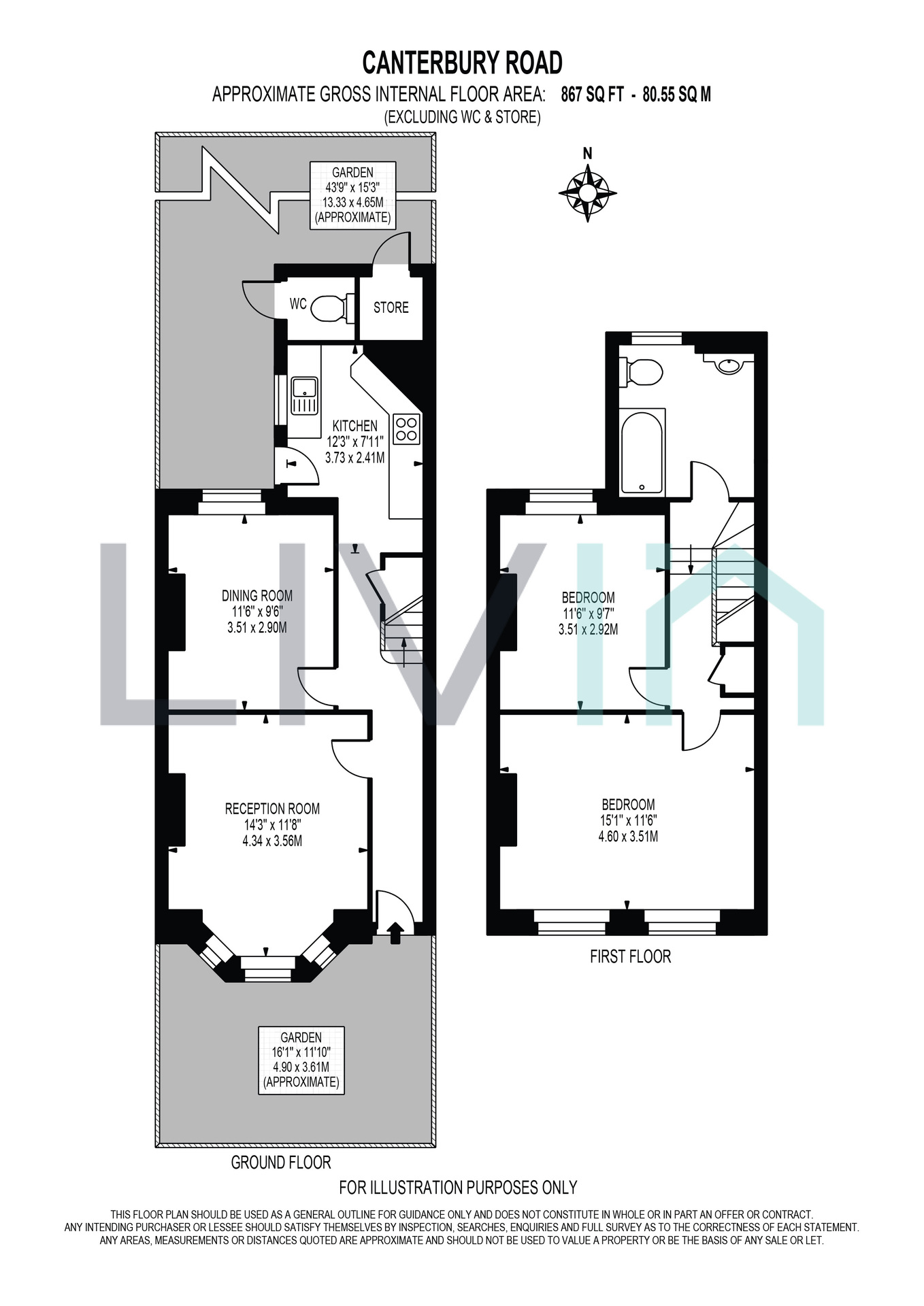 122 Canterbury Road, Croydon floorplan