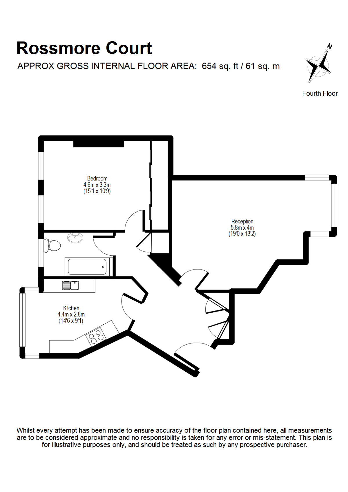 1 Bedrooms Flat to rent in Park Road, London NW1