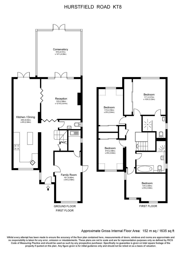 4 Bedrooms  for sale in Hurstfield Road, West Molesey KT8