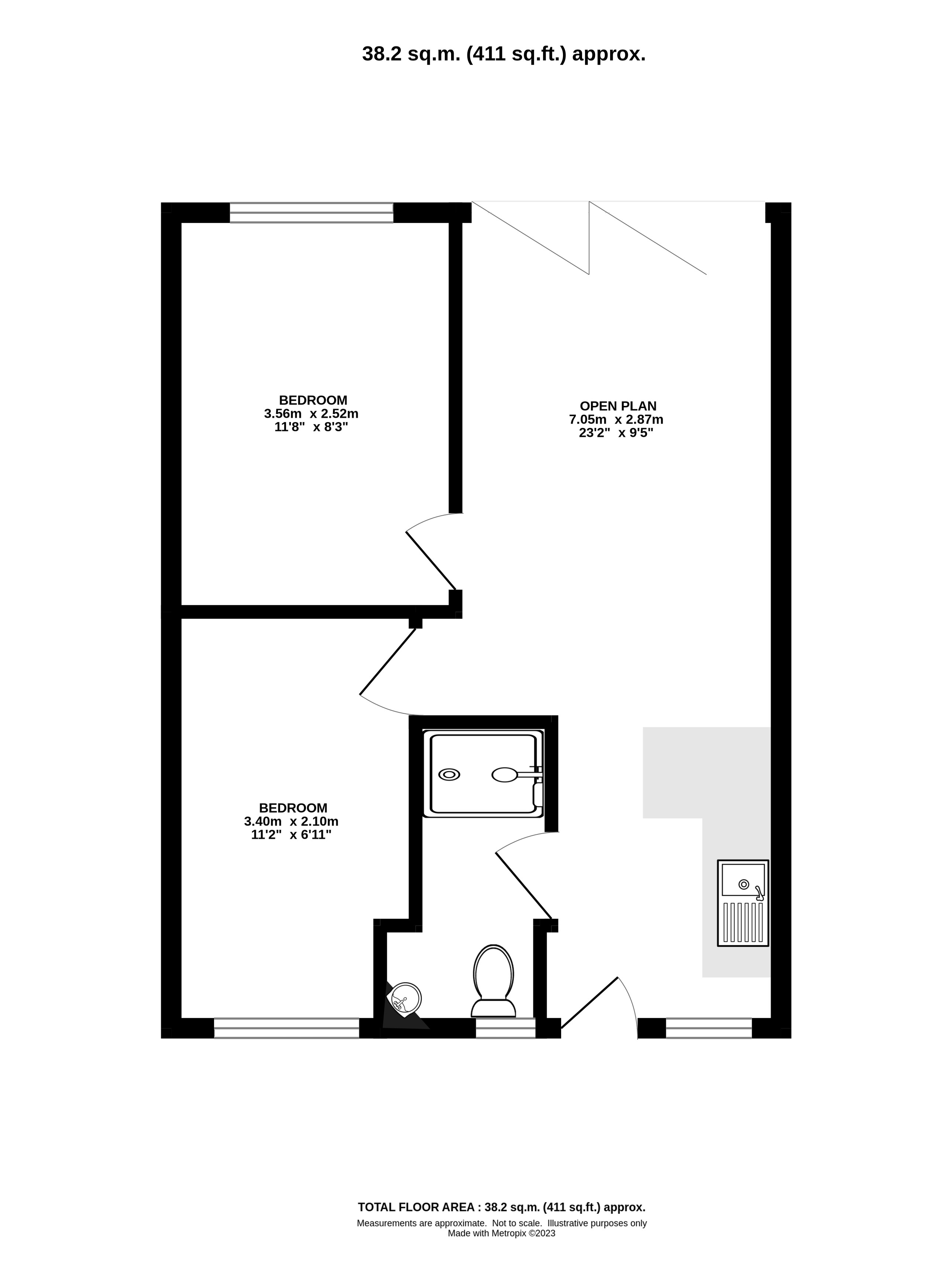 Bluebirds, 3 Polzeath Gardens, Polzeath floorplan