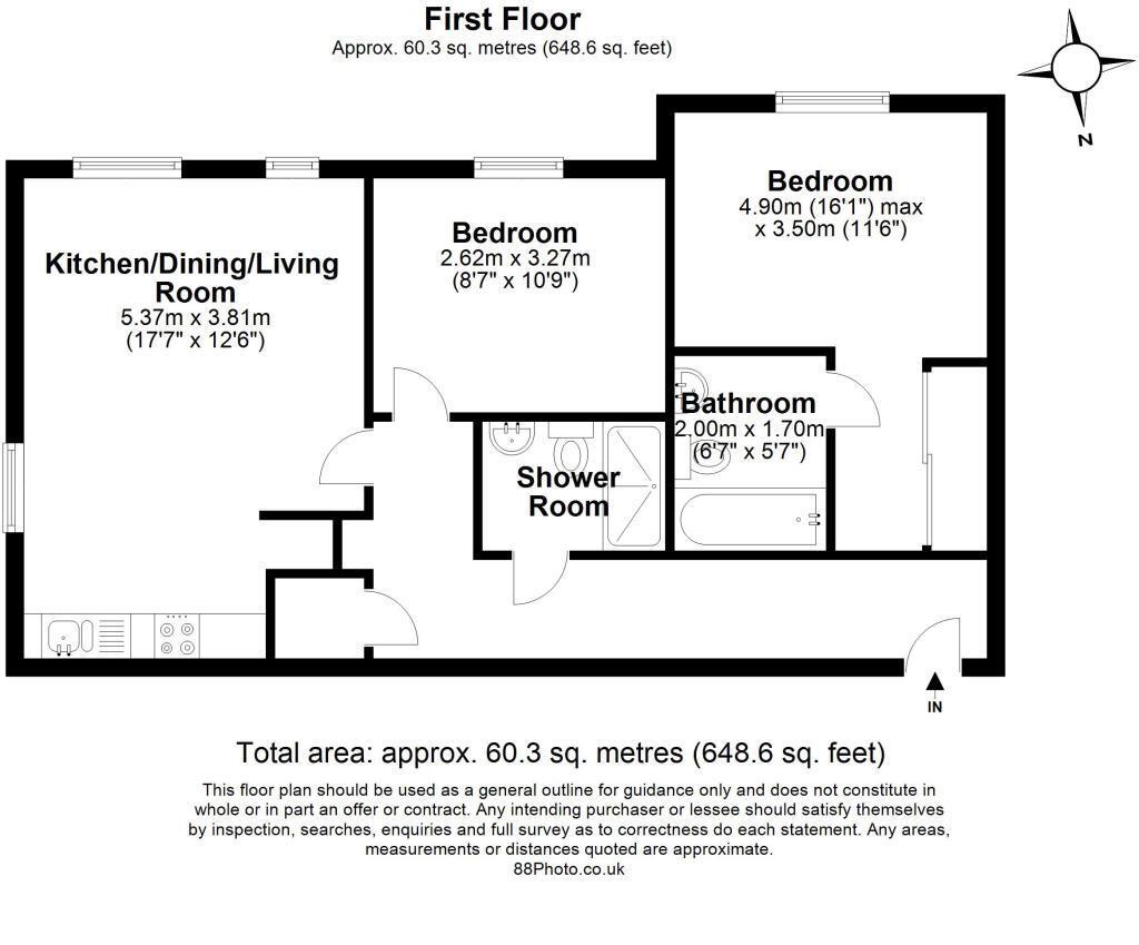 Flat 48, Azure Court, Elvedon Road, Feltham floorplan