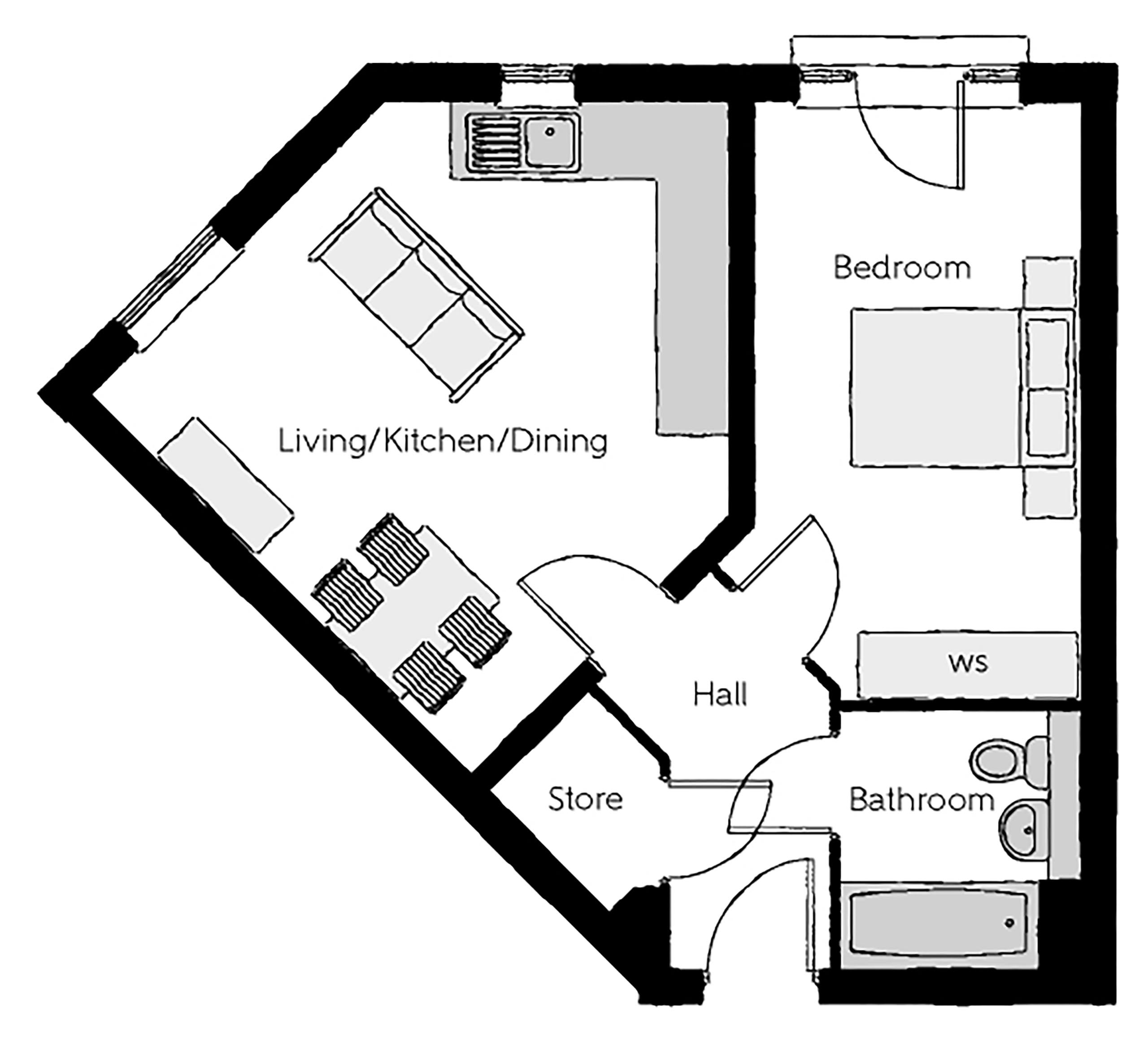 100, Gatewen Road, New Broughton, Wrexham floorplan