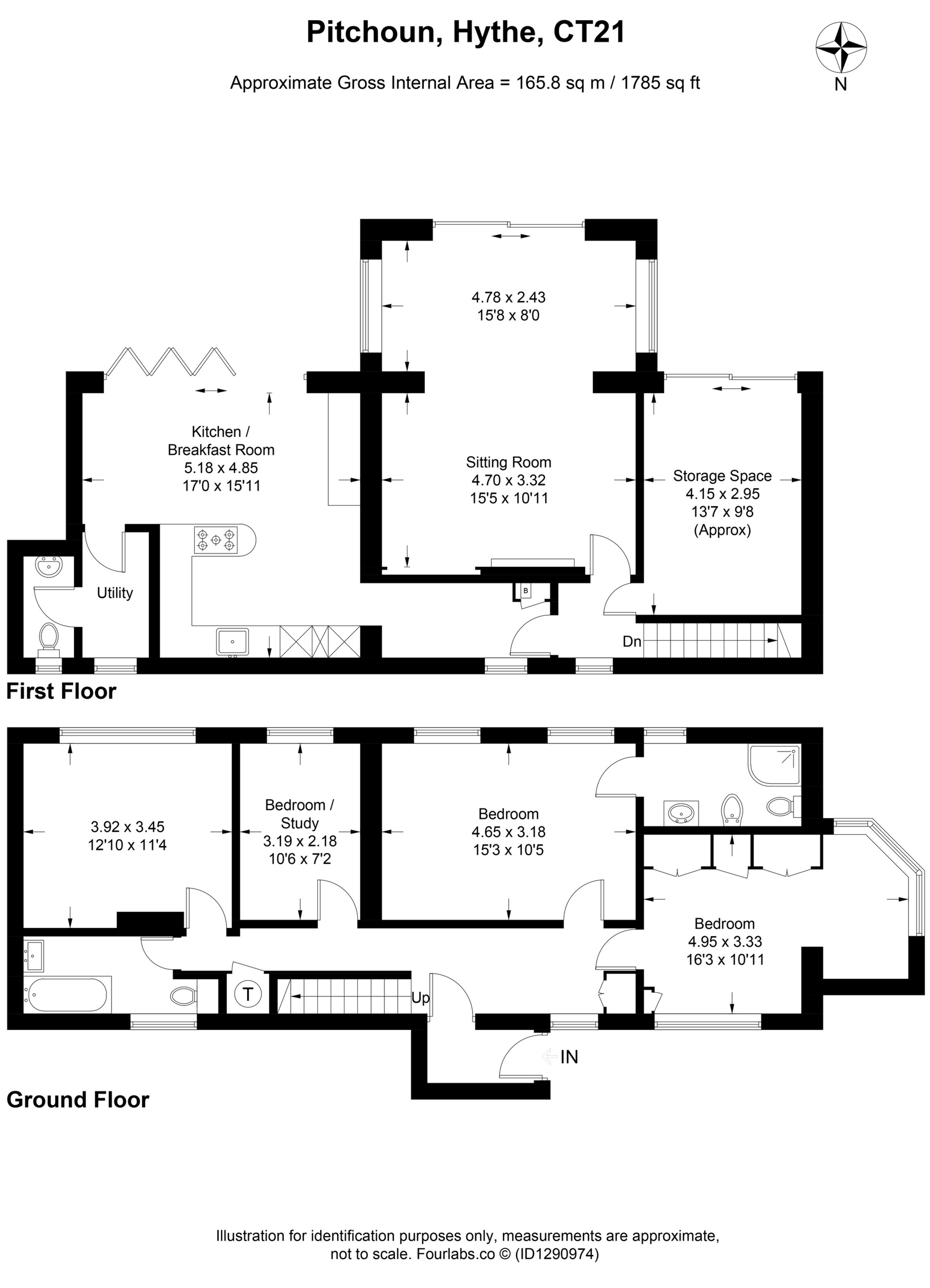 Pitchoun, Cliff Road, Hythe floorplan