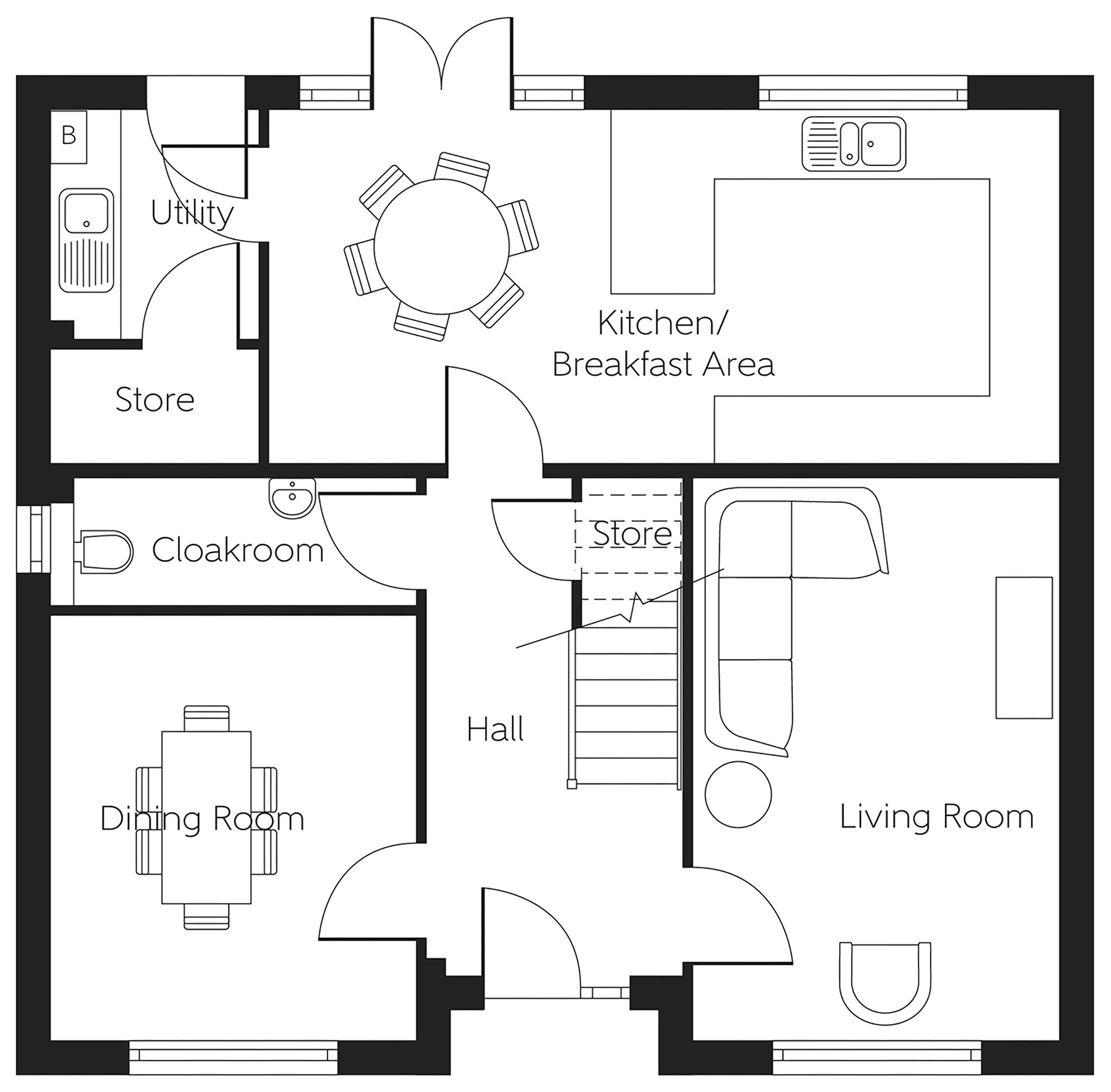 316, Auchendinny, Auchendinny floorplan