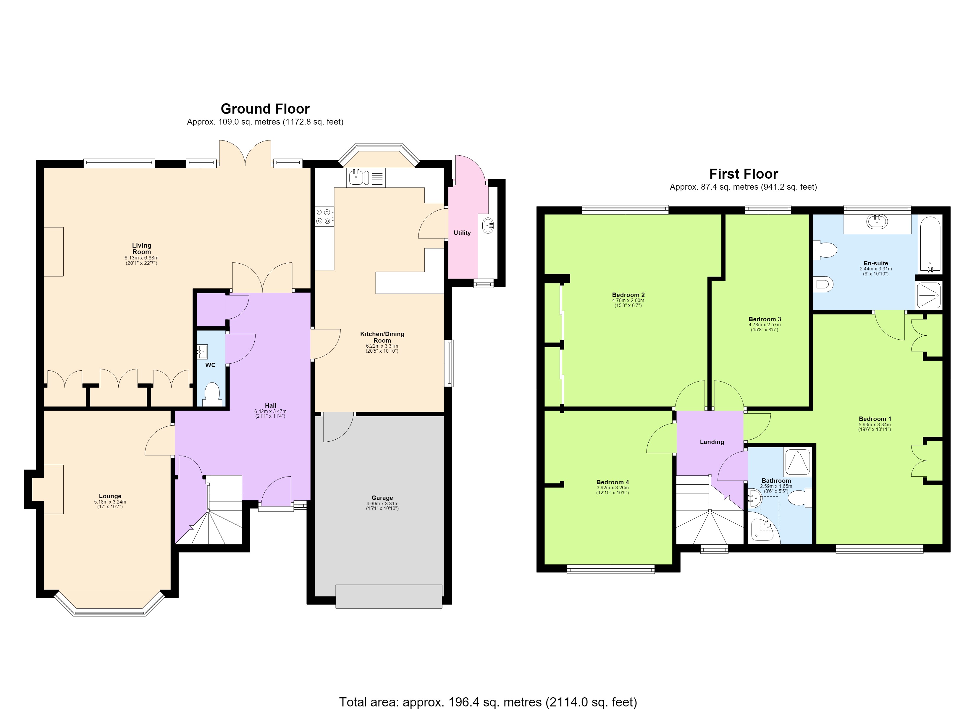 56, Park Crescent, Borehamwood floorplan