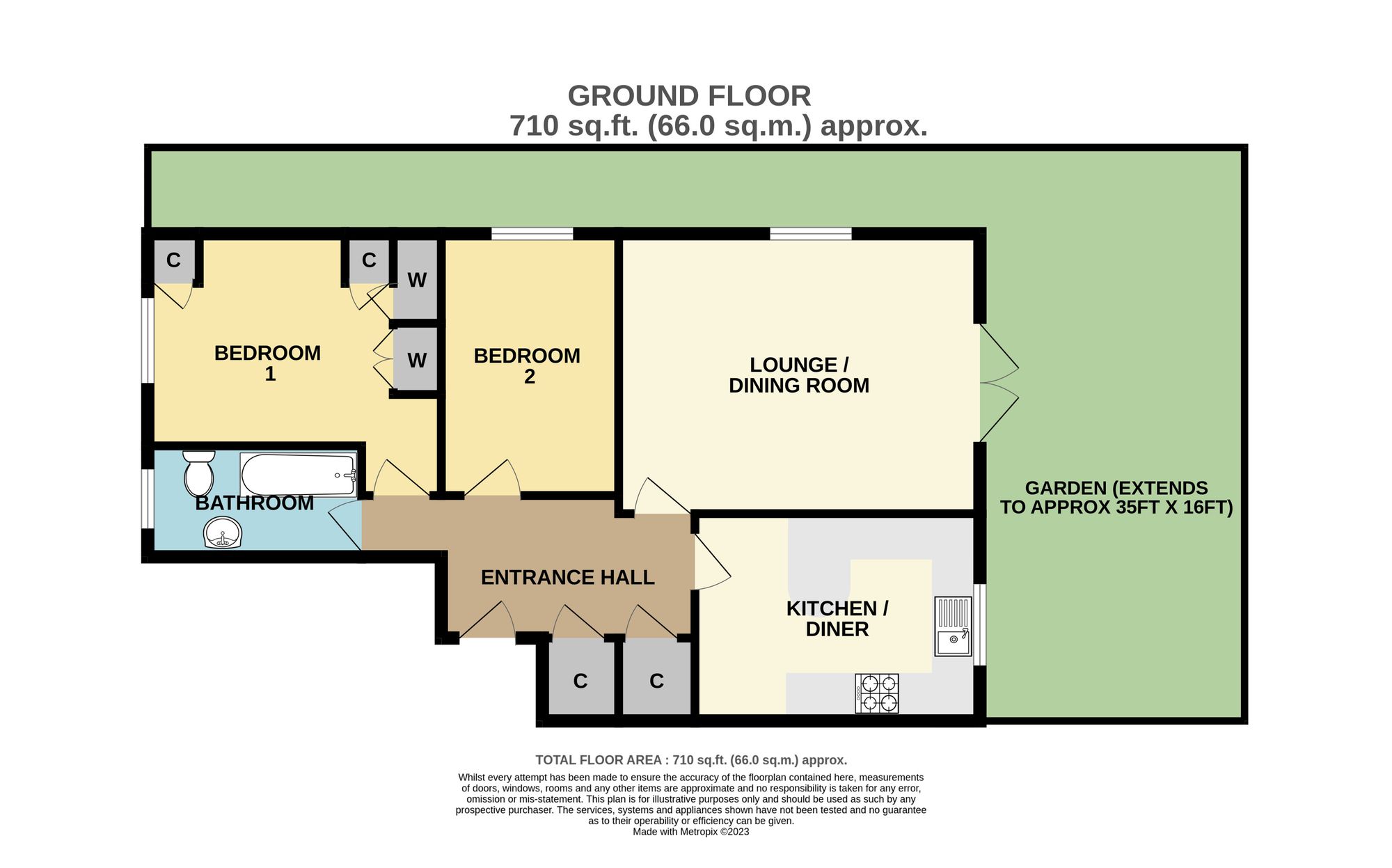 125 Brookside, Barnet floorplan