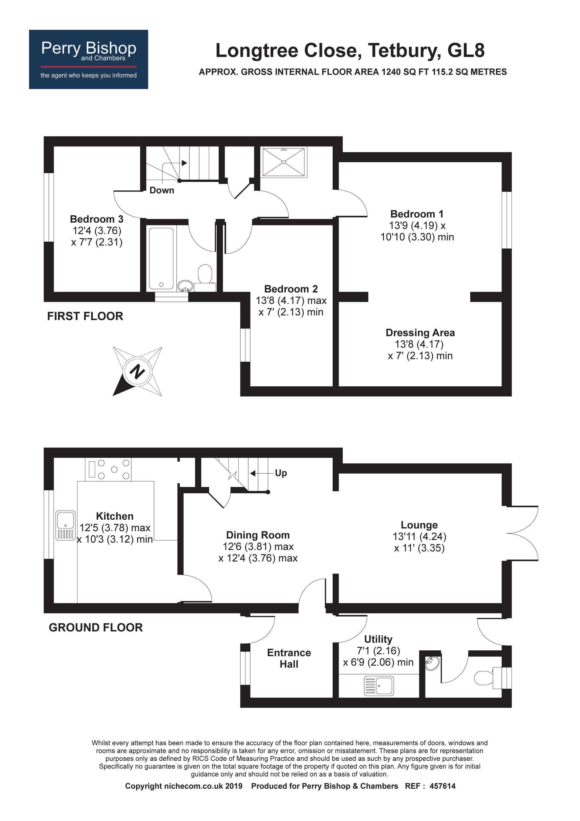 3 Bedrooms Semi-detached house for sale in Longtree Close, Tetbury GL8