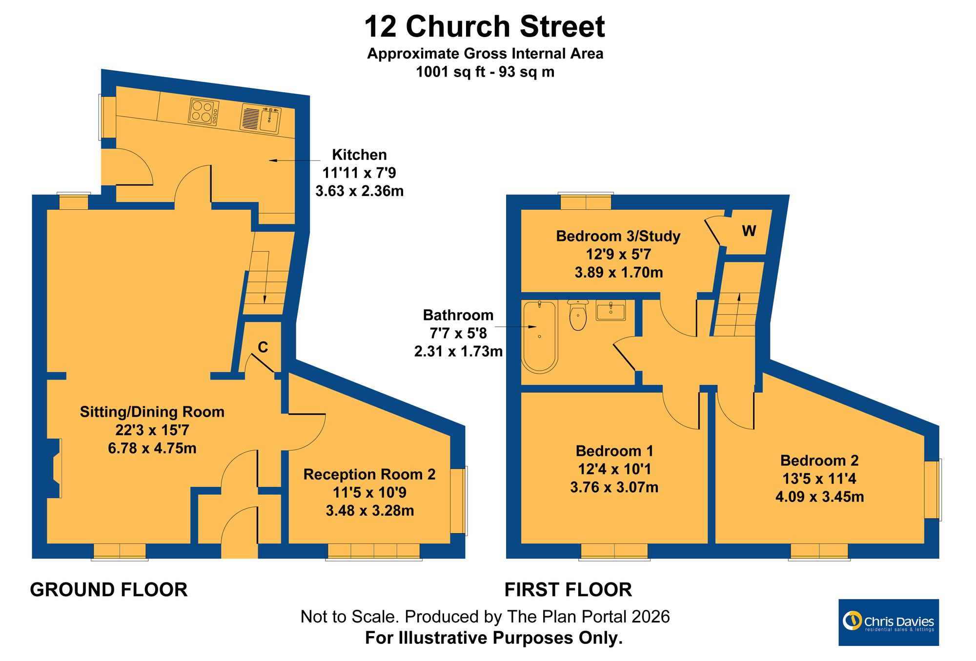 12 Church Street, Llantwit Major floorplan