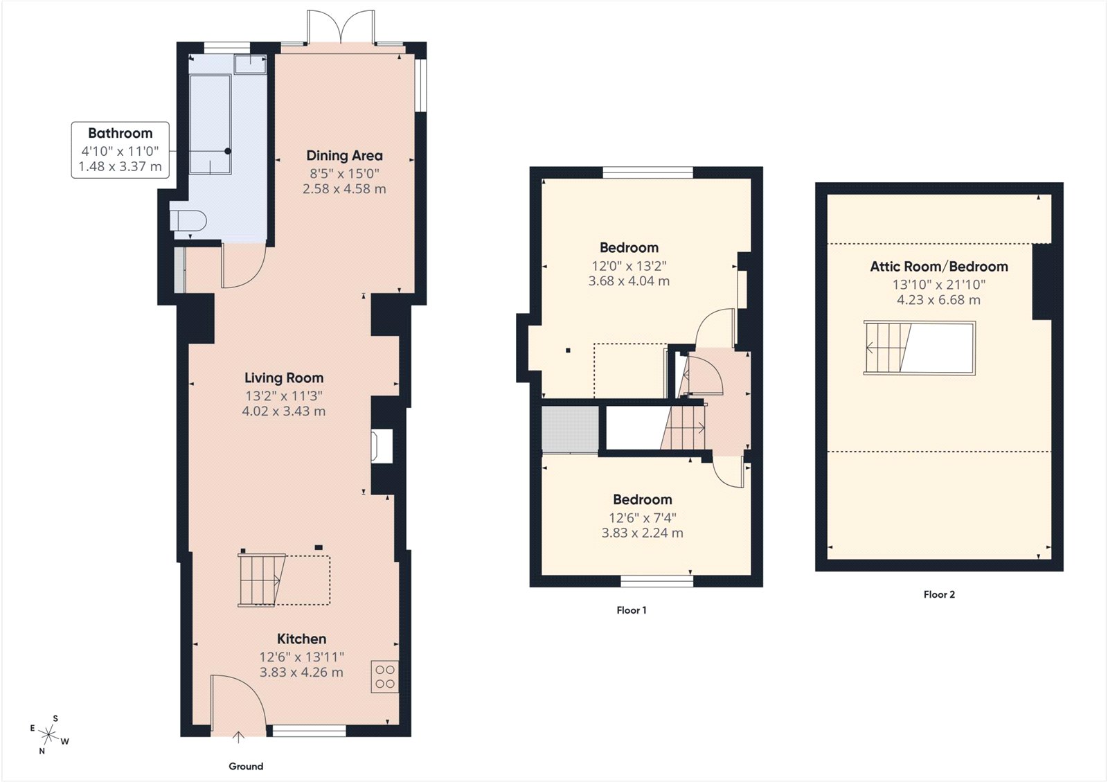 2 Thatchers Cottages,, Westleigh, Devon floorplan