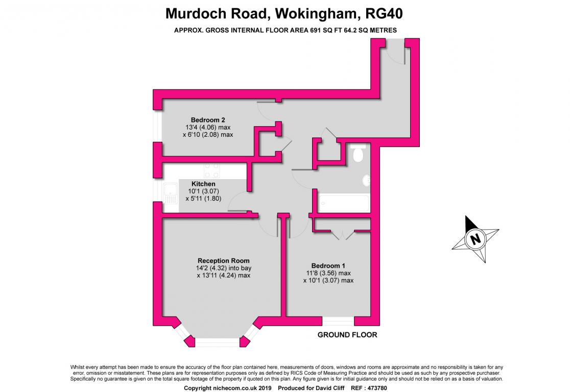 2 Bedrooms Flat for sale in Murdoch Road, Wokingham RG40