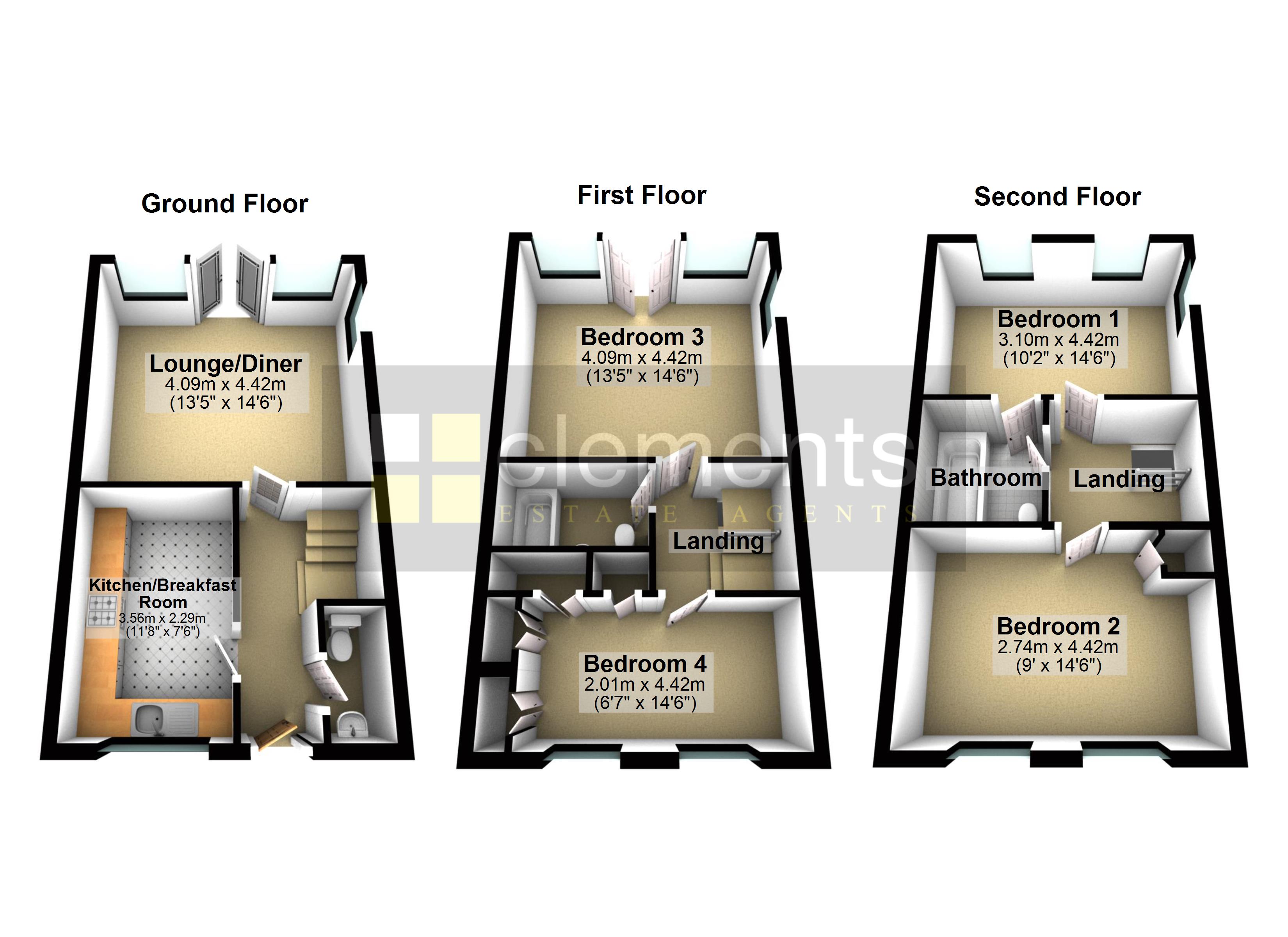 4 Bedrooms Town house for sale in Butterfly Crescent, Nash Mills, Hemel Hempstead HP3