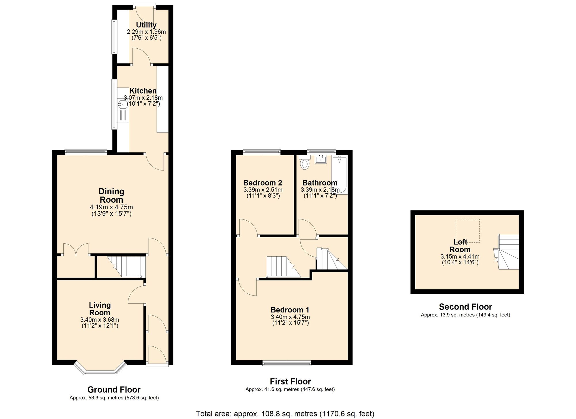 34 Fielding Lane, Accrington floorplan
