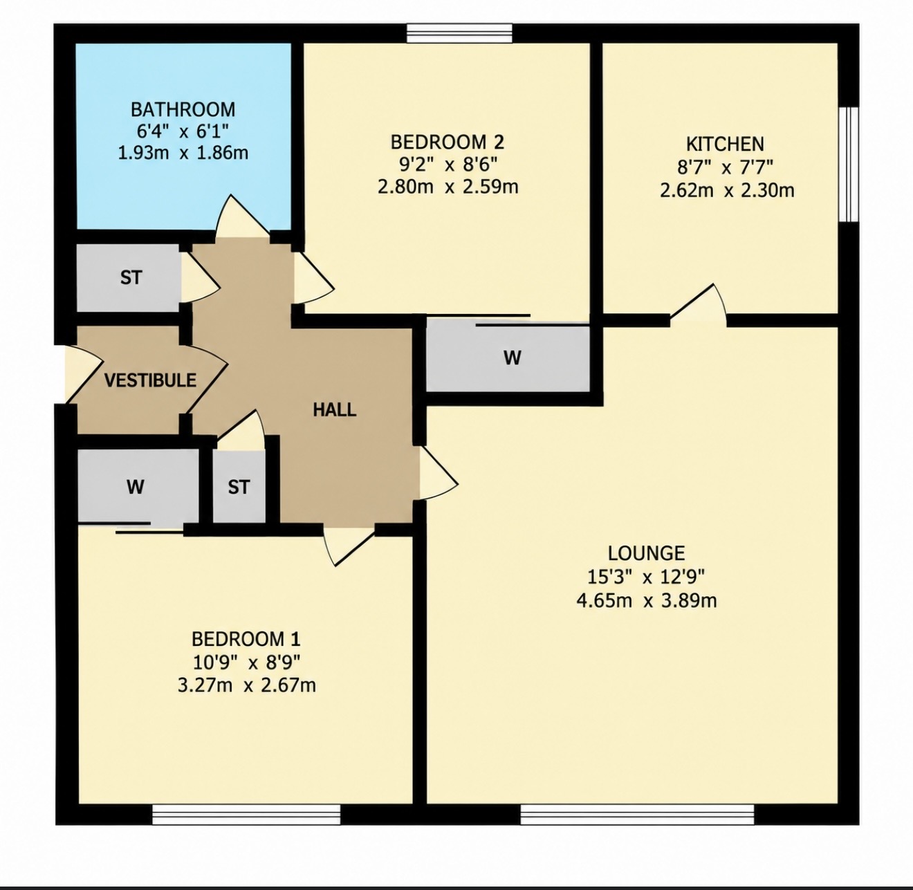 4, Woodside Court, Falkirk floorplan