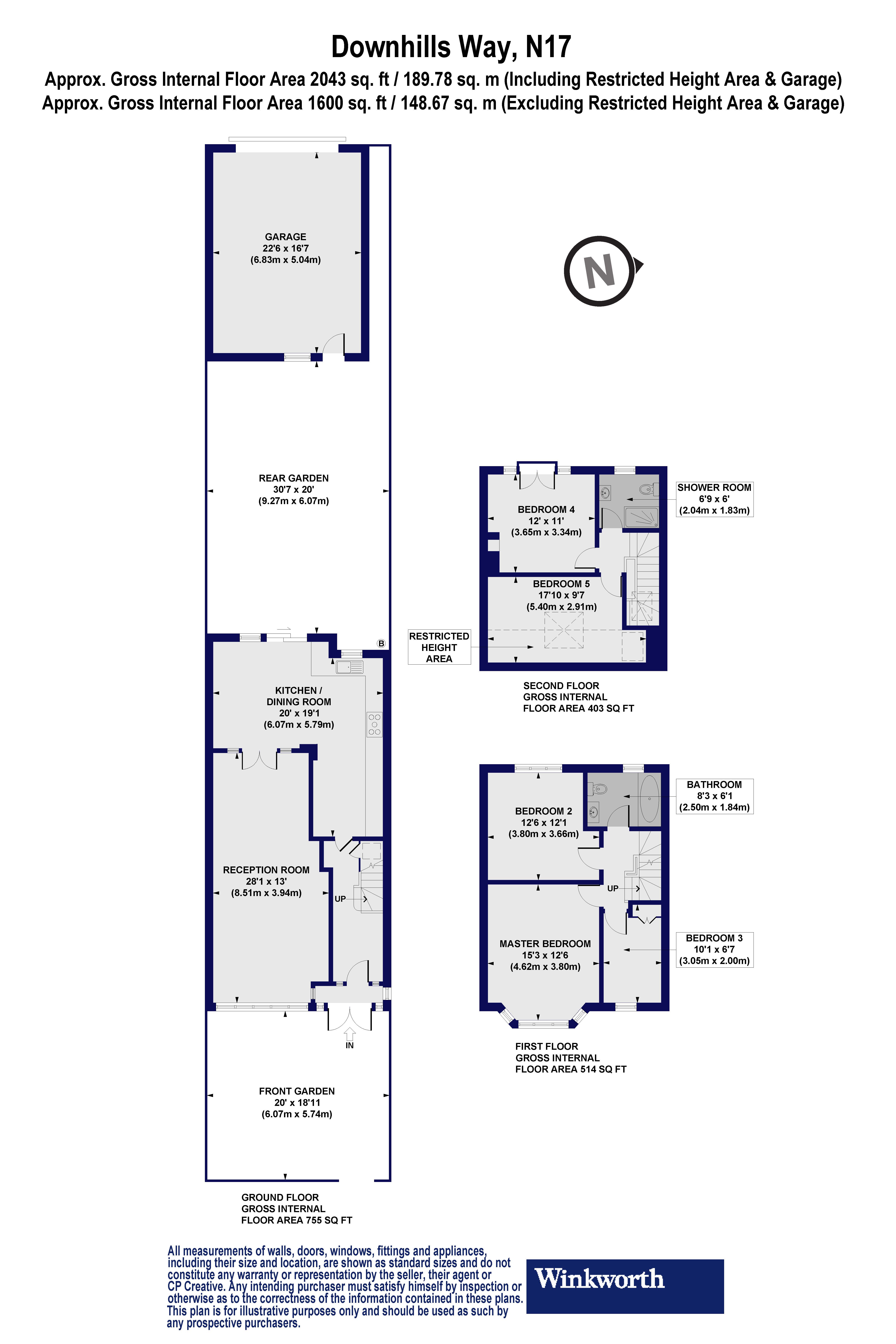 111, Downhills Way, London floorplan