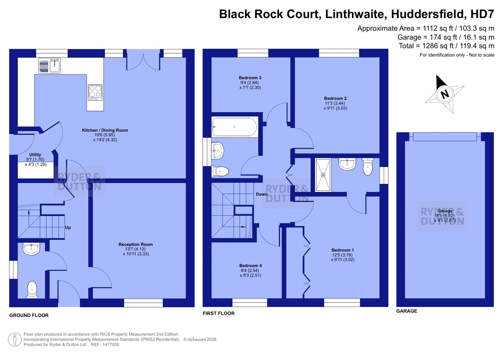 18, Black Rock Court, Huddersfield floorplan