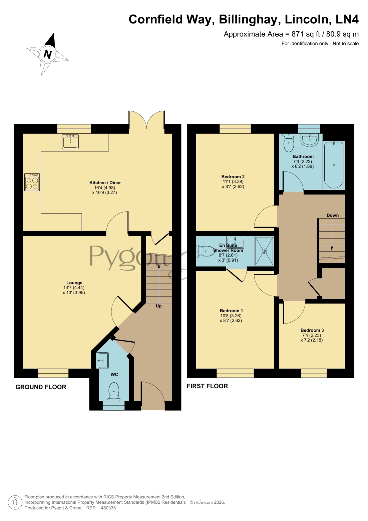 9, Cornfield Way, Lincoln floorplan