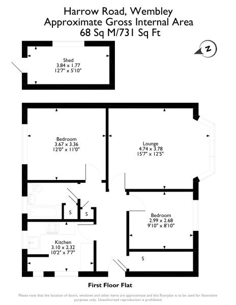 2 Bedrooms Flat for sale in Harrow Road, Wembley, Middlesex HA0