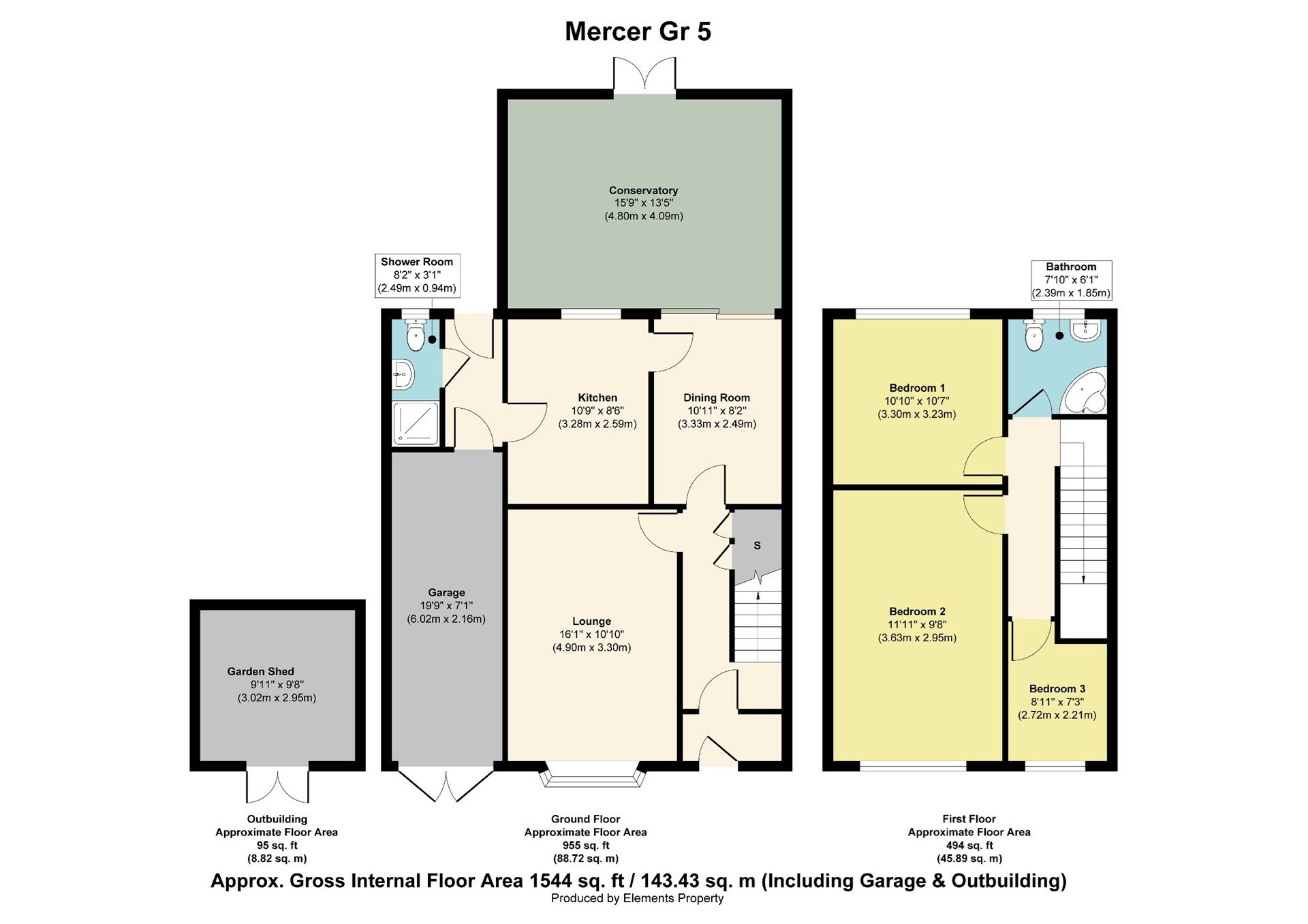 5 Mercer Grove, Wolverhampton floorplan