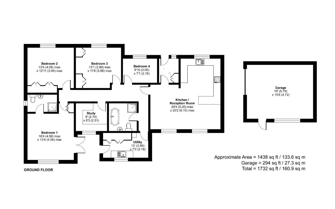 Maryden, Sherborne floorplan