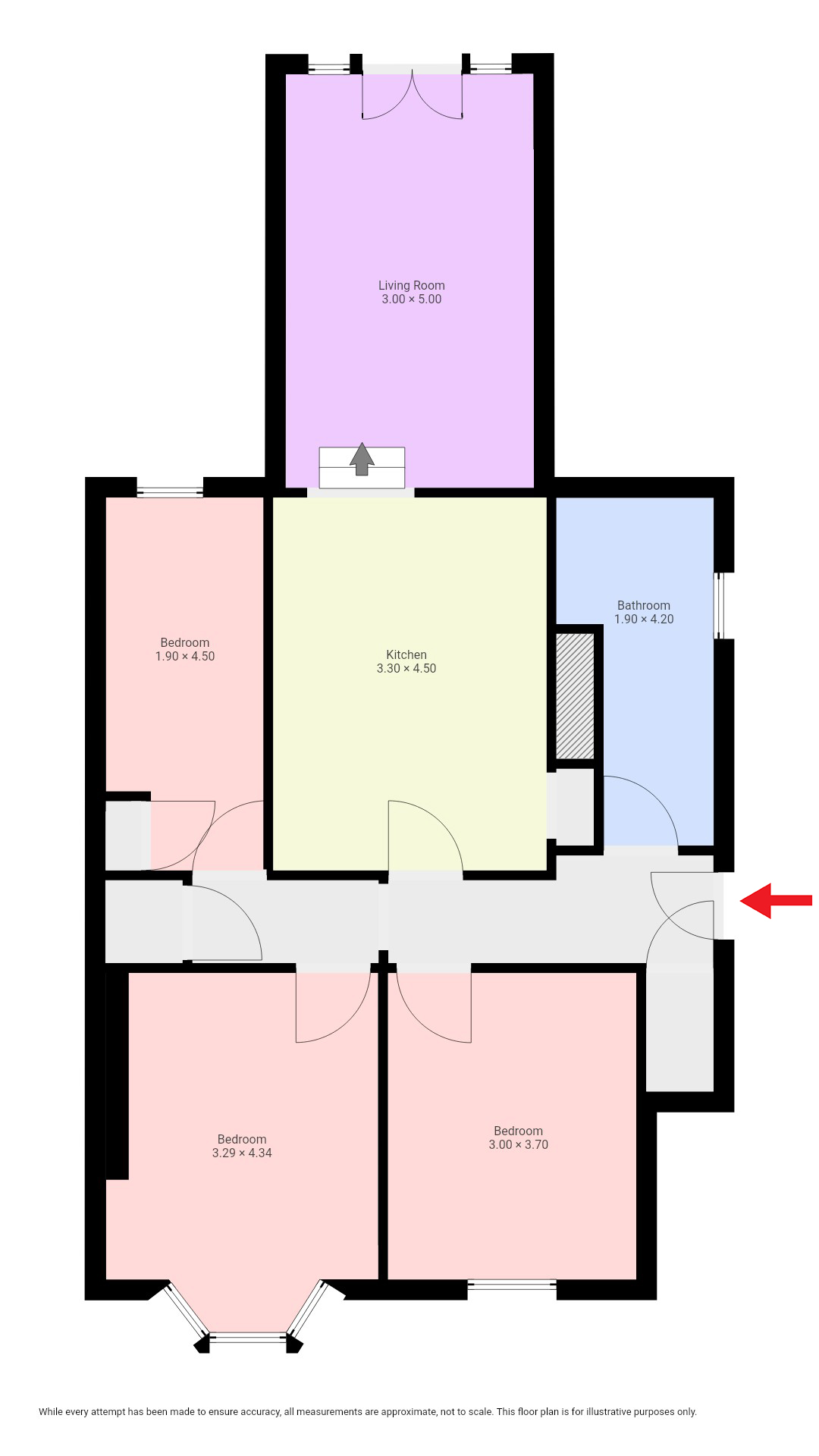 135 Angus Avenue, Glasgow floorplan
