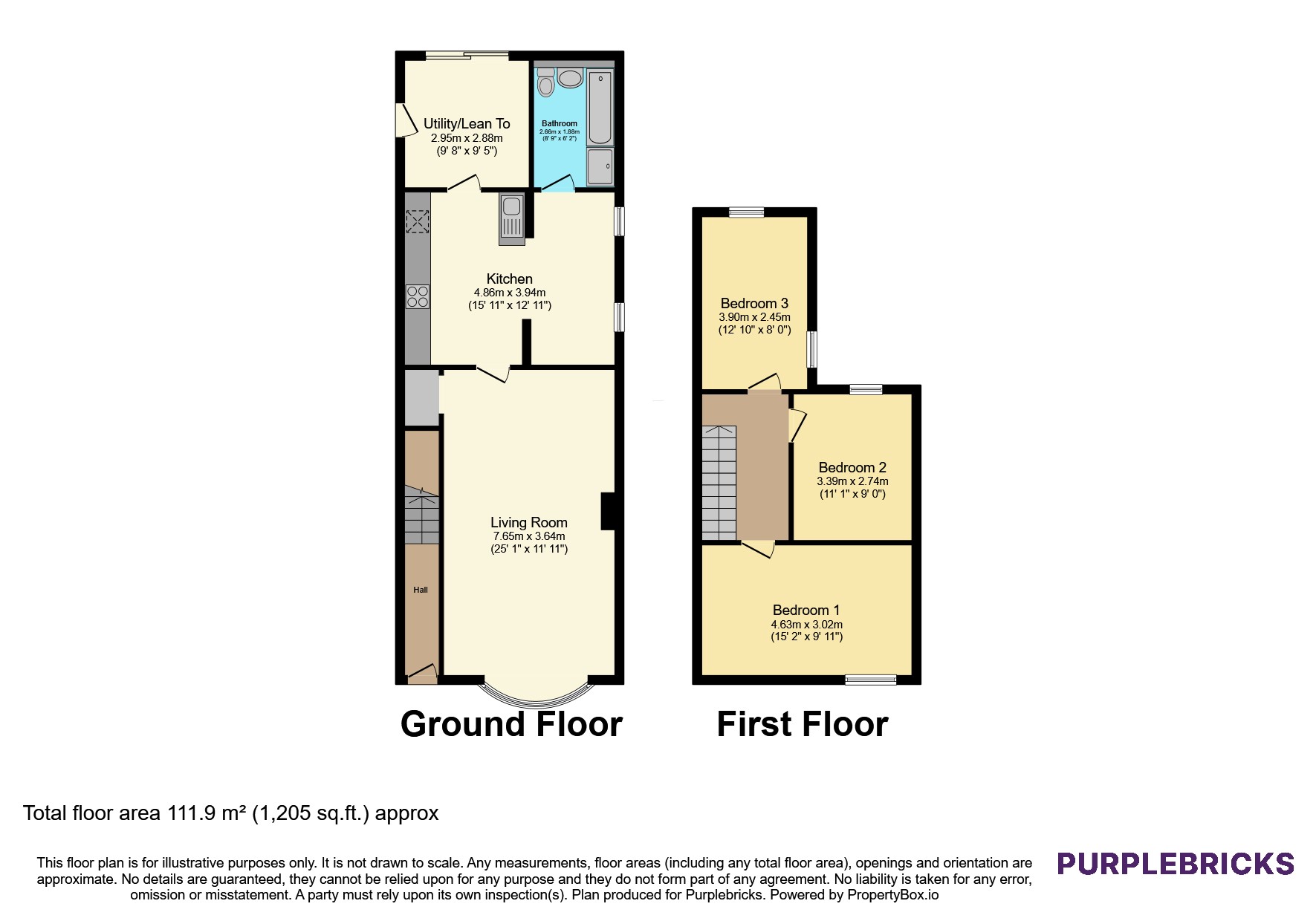 77, Cornwall Road, Birmingham floorplan
