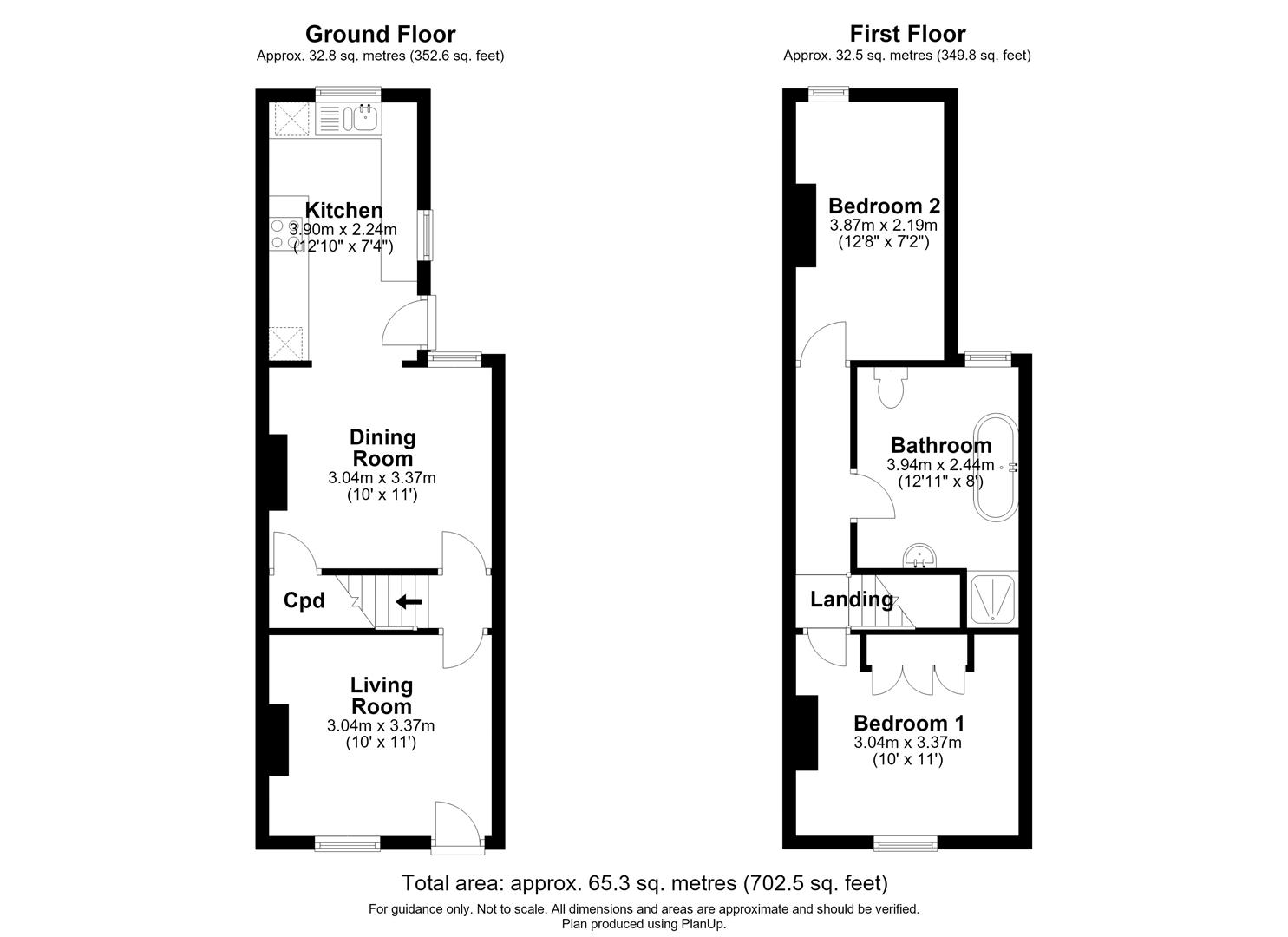 34, Field Terrace Road, Newmarket floorplan