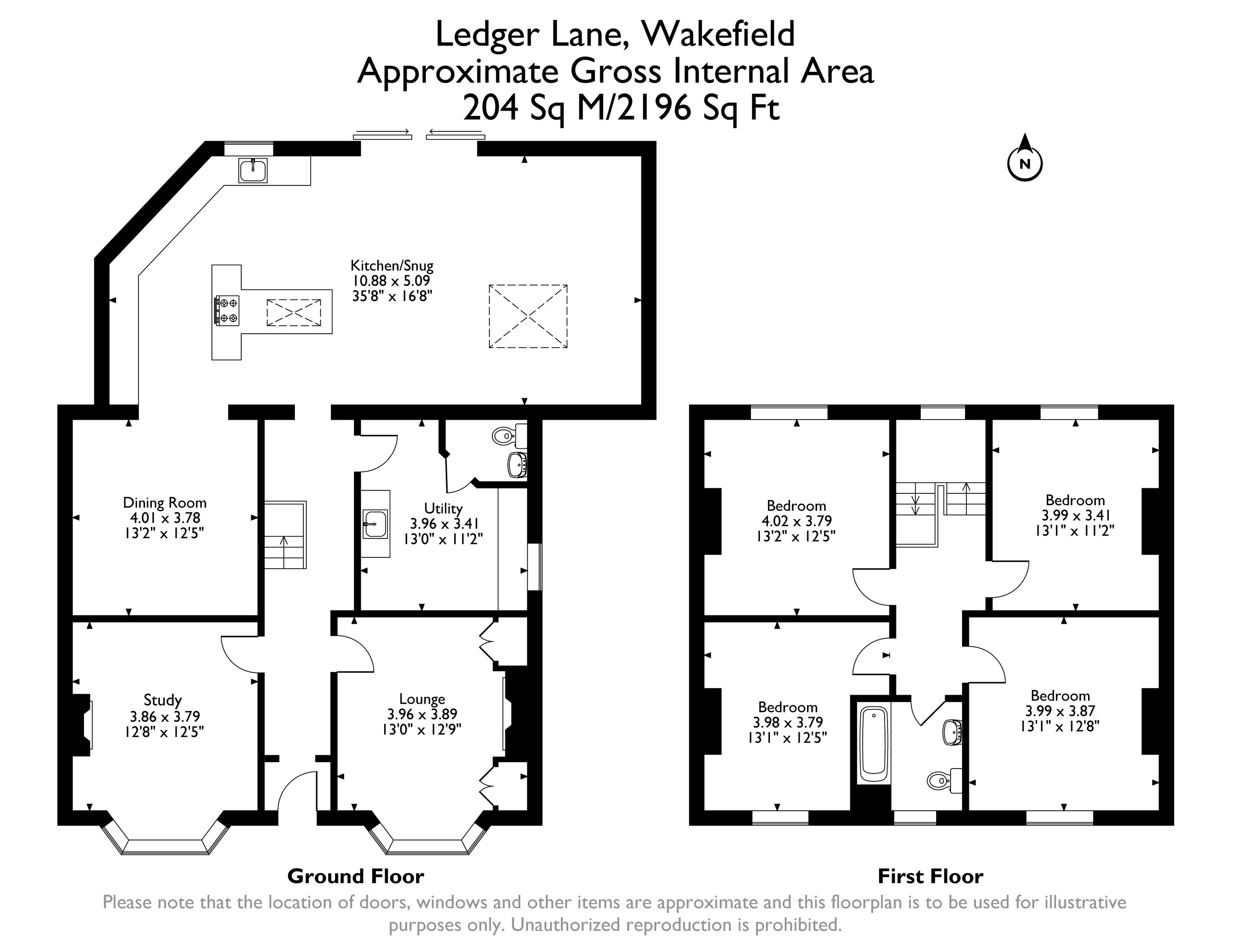 40 Ledger Lane, Wakefield floorplan