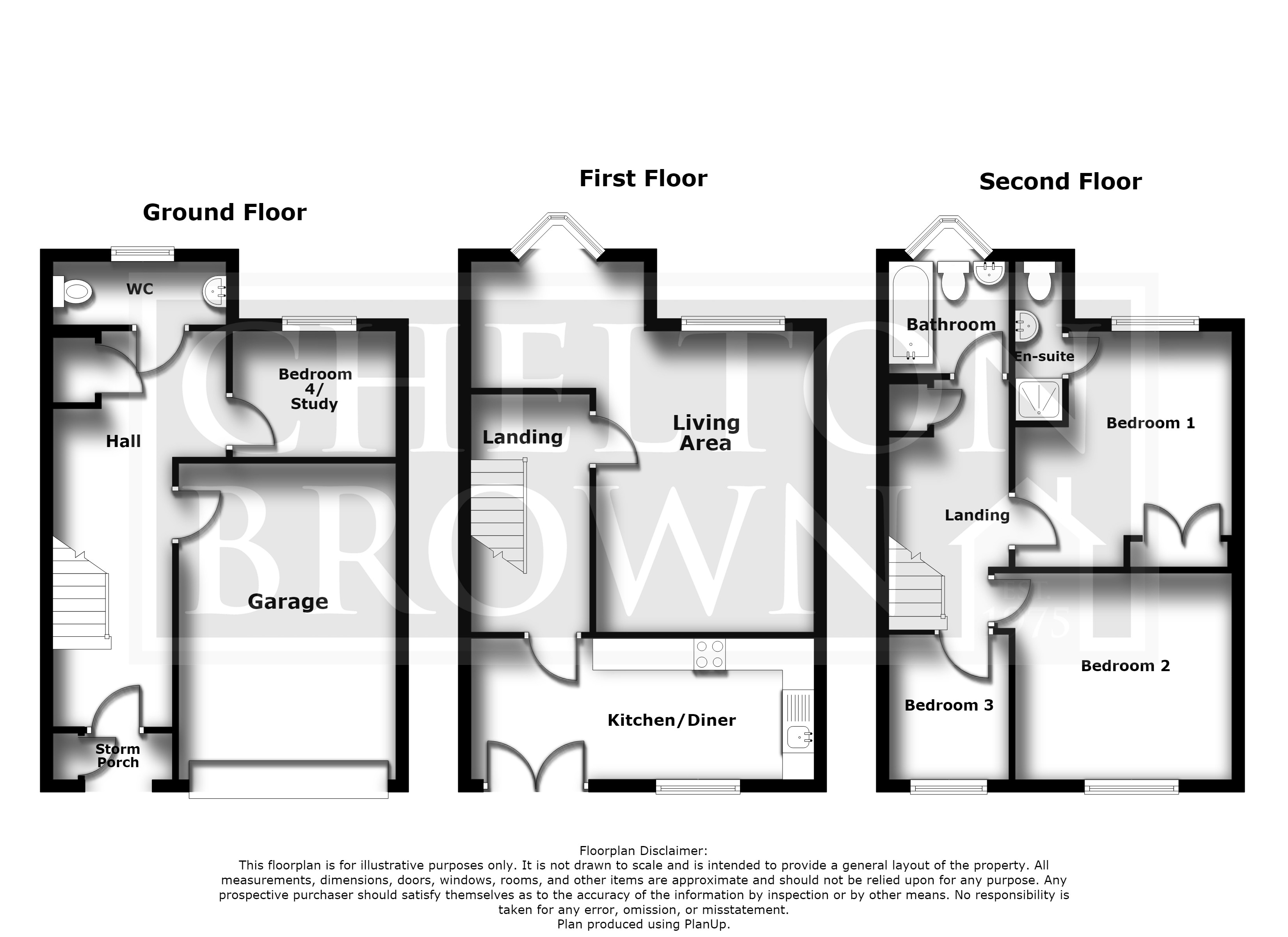 12, Smiths Court, Northamptonshire floorplan