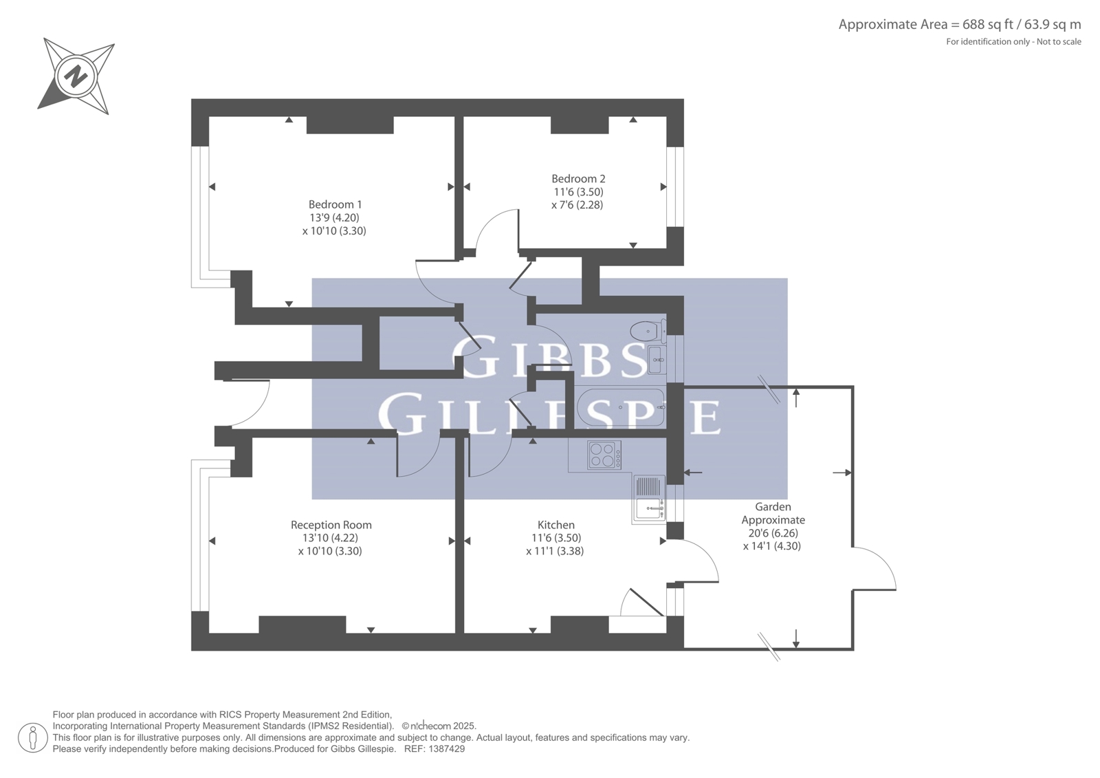 Flat 14, Vale Court,, South Vale, Harrow floorplan