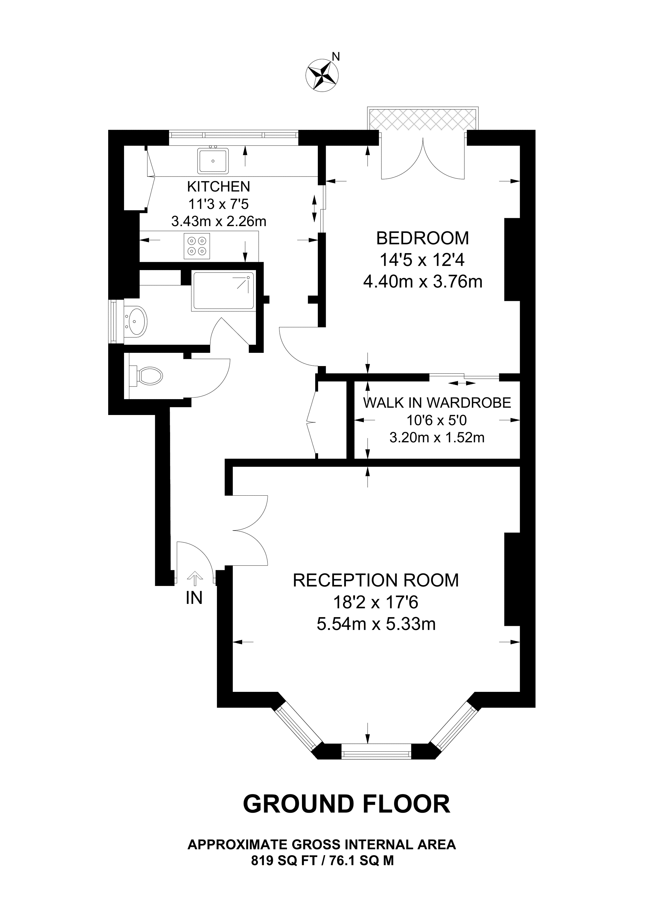 1 Bedrooms Flat to rent in Lewin Road, Streatham Common SW16