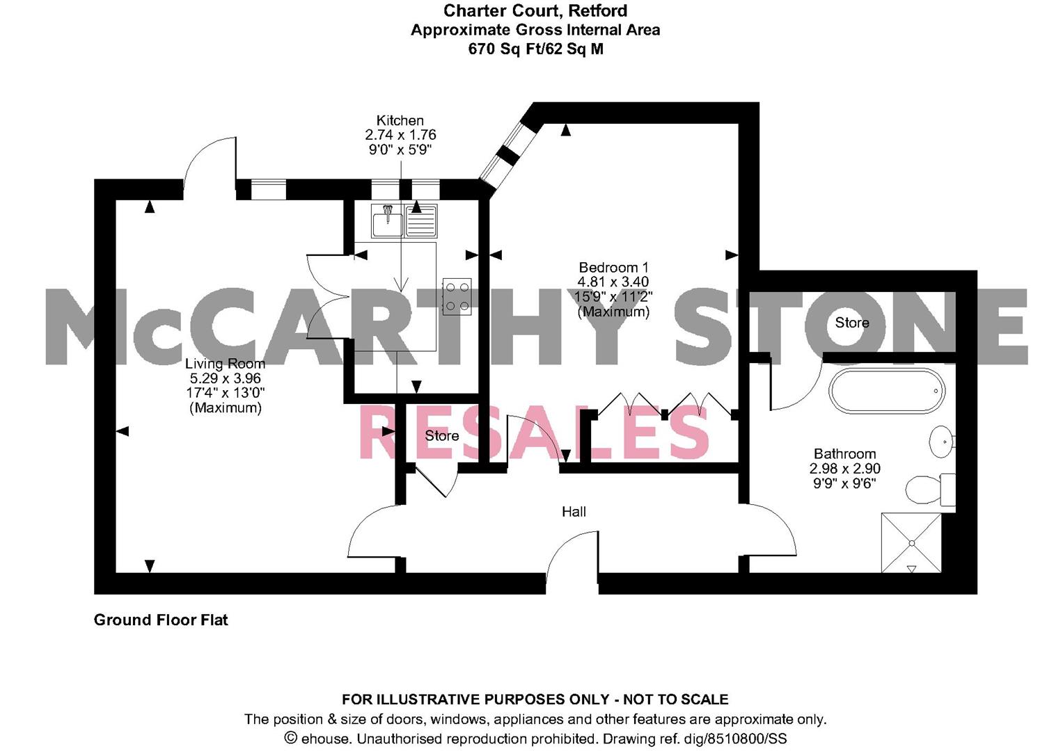 Charter Court, Retford DN22, 1 bedroom flat for sale 61851348