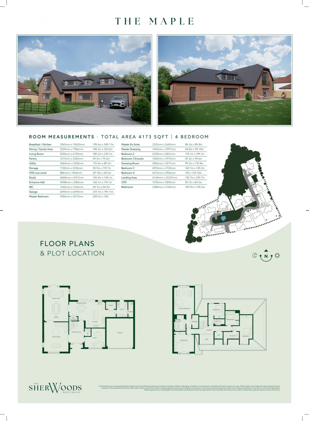 The Sherwood, Dagwood Lane, Brentwood floorplan