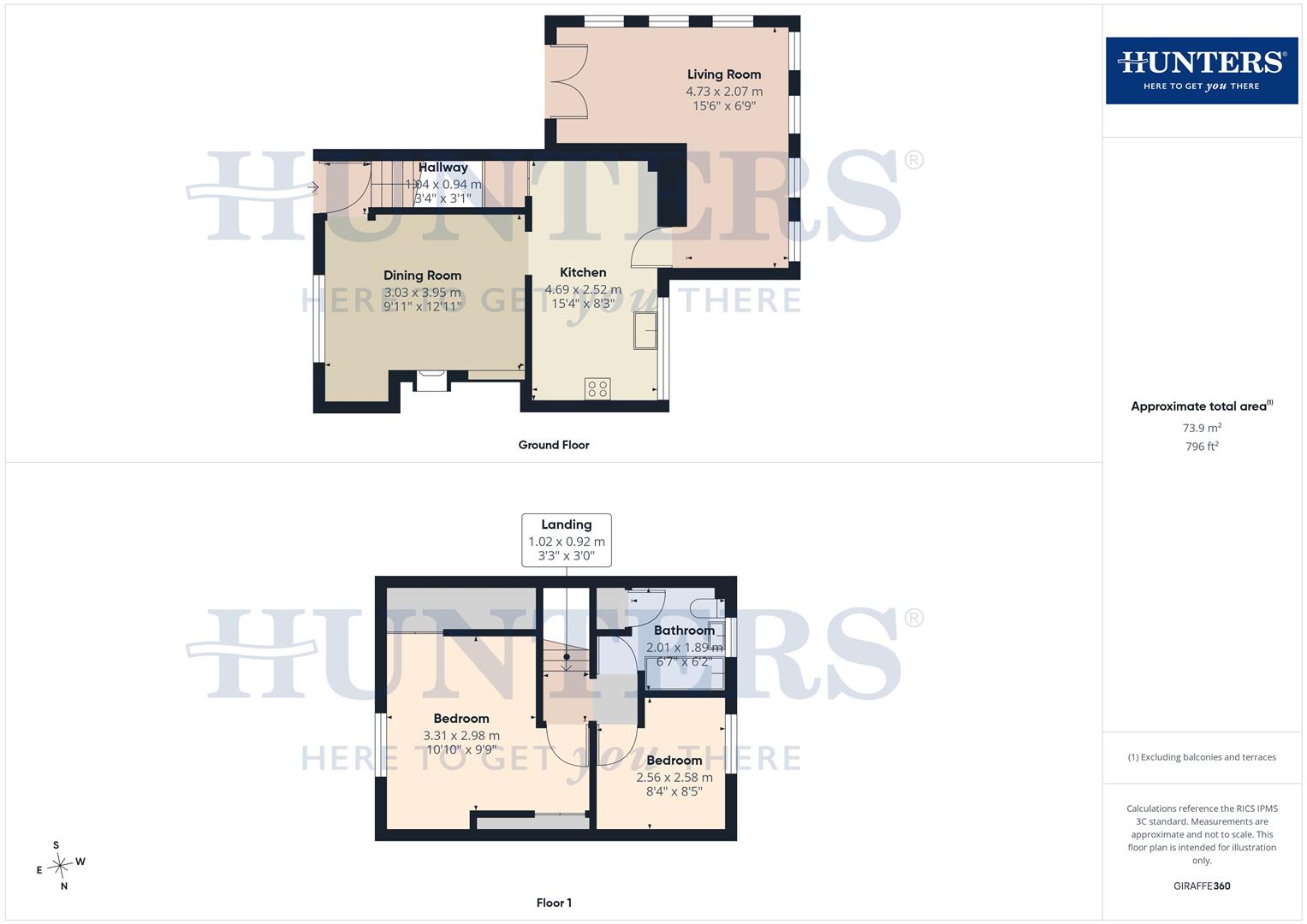 8, Pemberton Road, Consett floorplan
