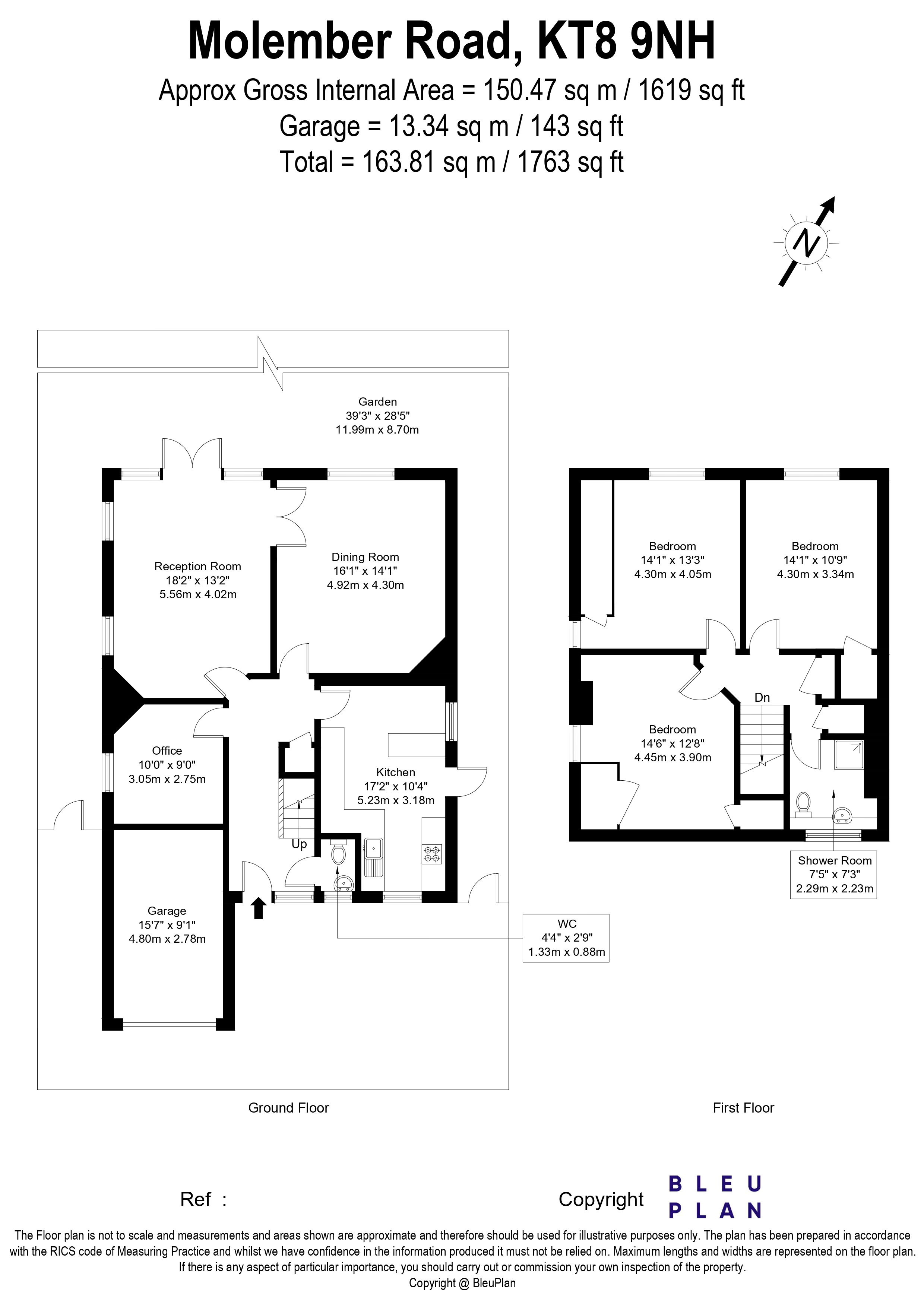 St Margarets, Molember Road, East Molesey floorplan