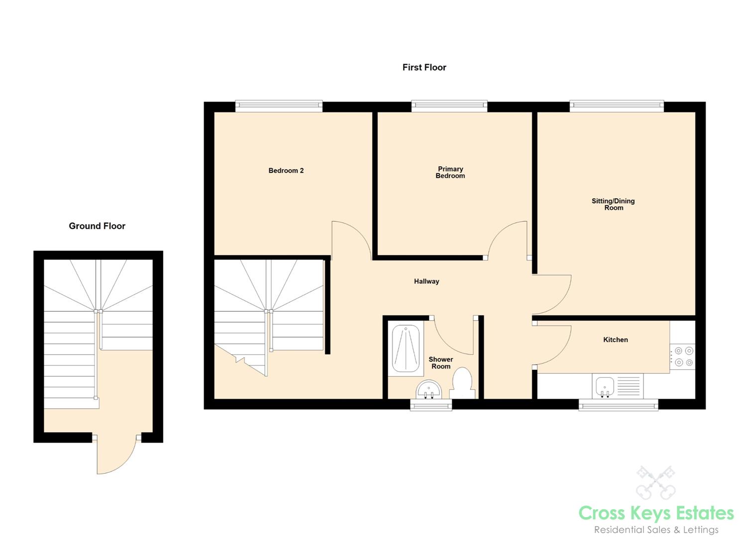 1b, Railway Cottages, Plymouth floorplan