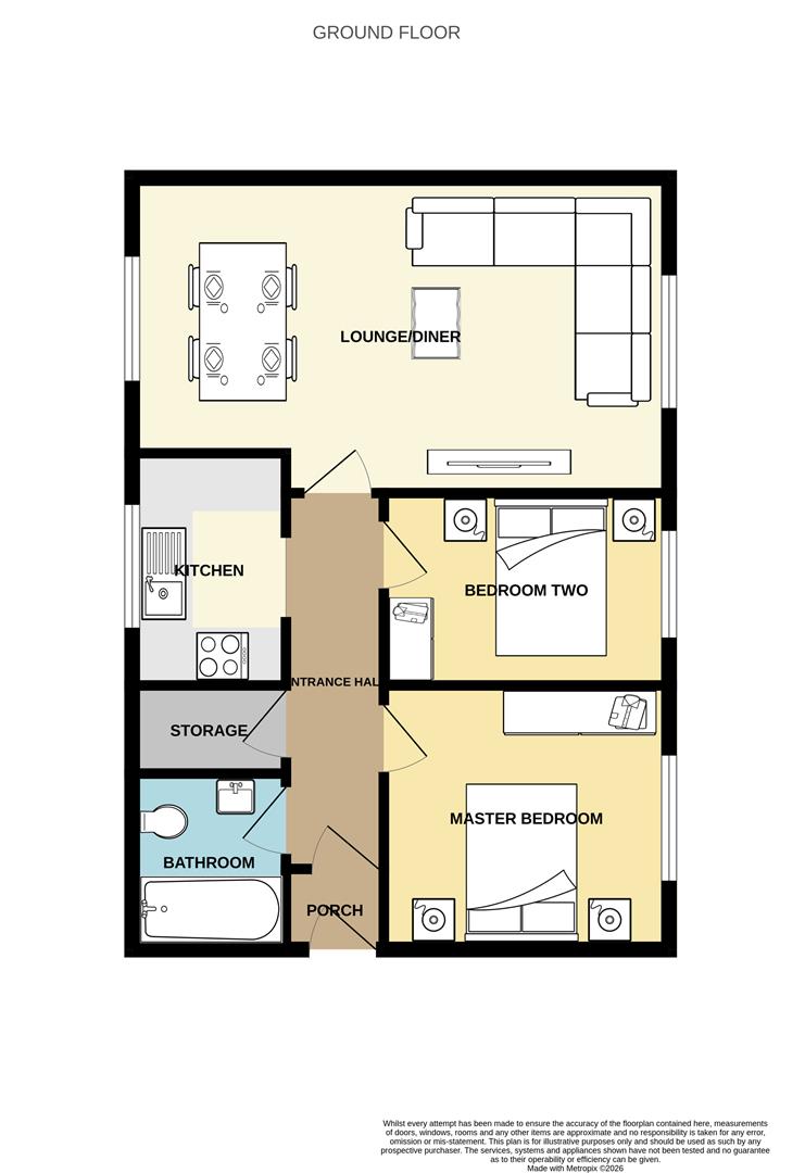 136, Copperfields, Basildon floorplan