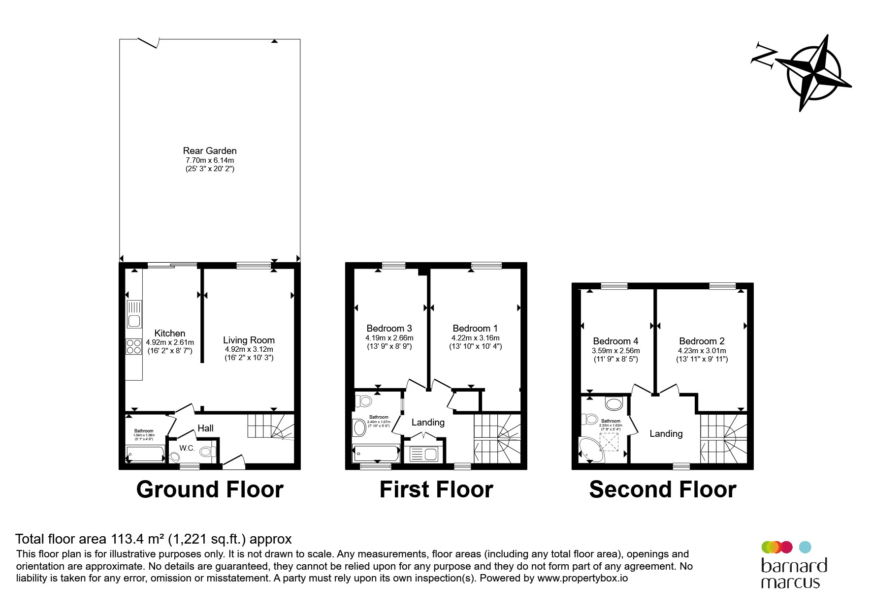 27, Lausanne Road, London floorplan