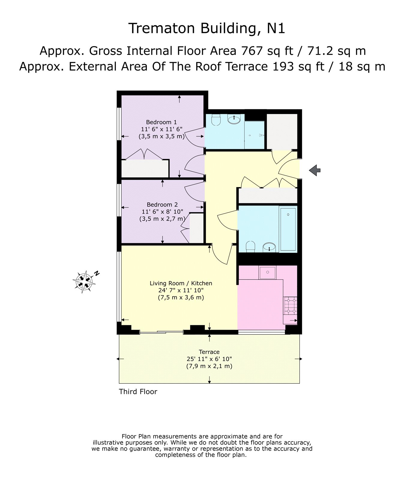 2 Bedrooms Flat for sale in Trematon Building, 1 Trematon Walk N1