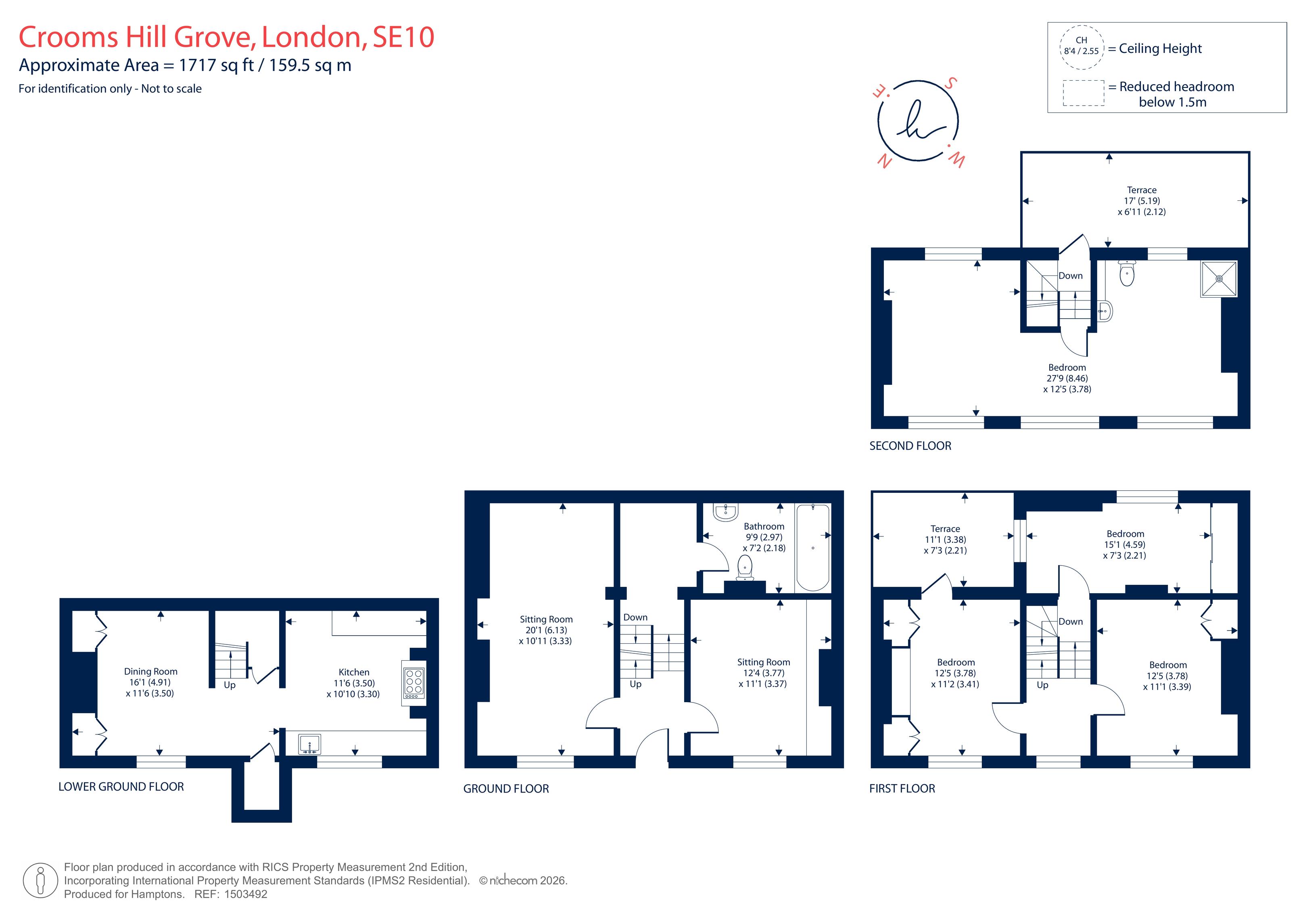 3, Crooms Hill Grove, London floorplan