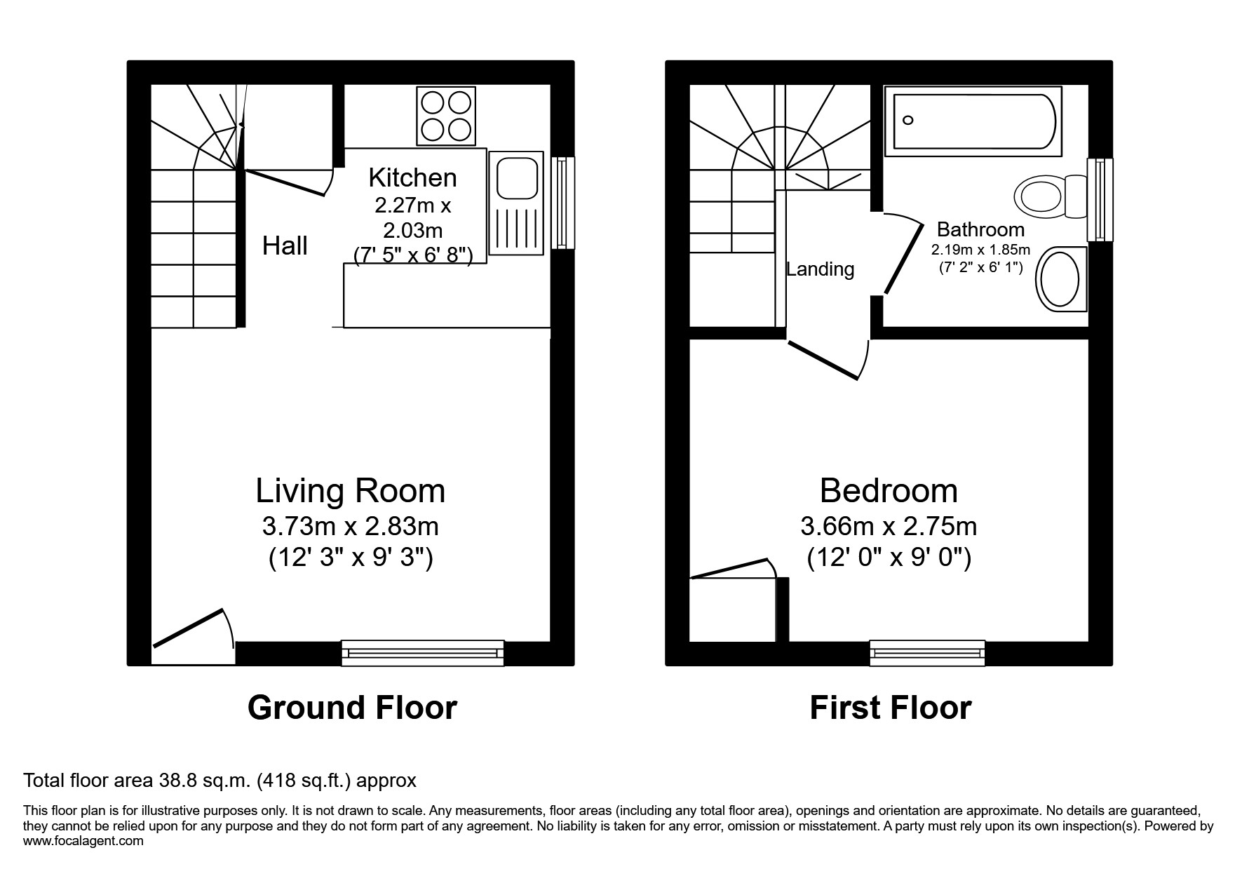 8 Loxley Court, Morris Road, Romford floorplan