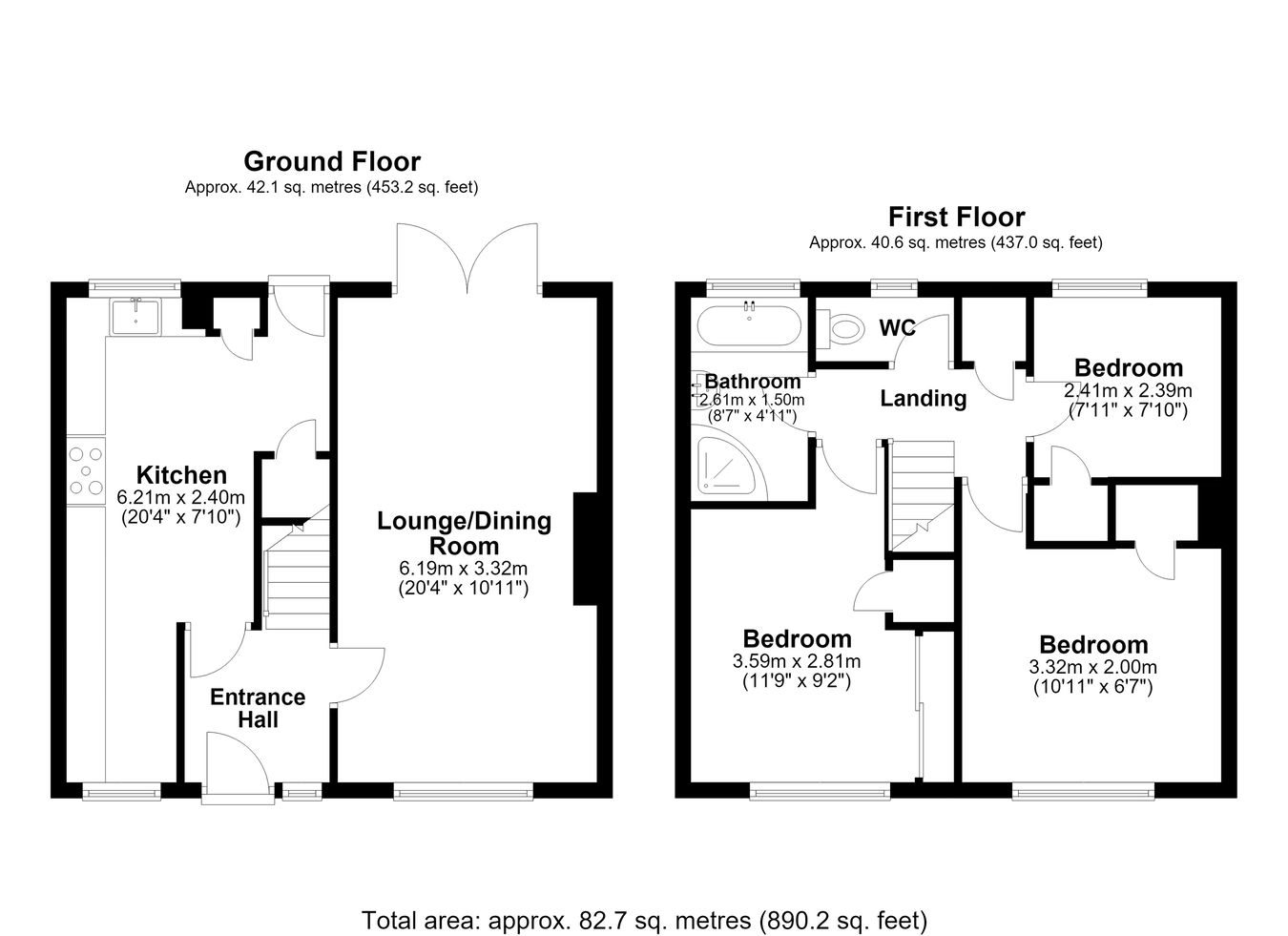 9, Westbury Crescent, Dover floorplan