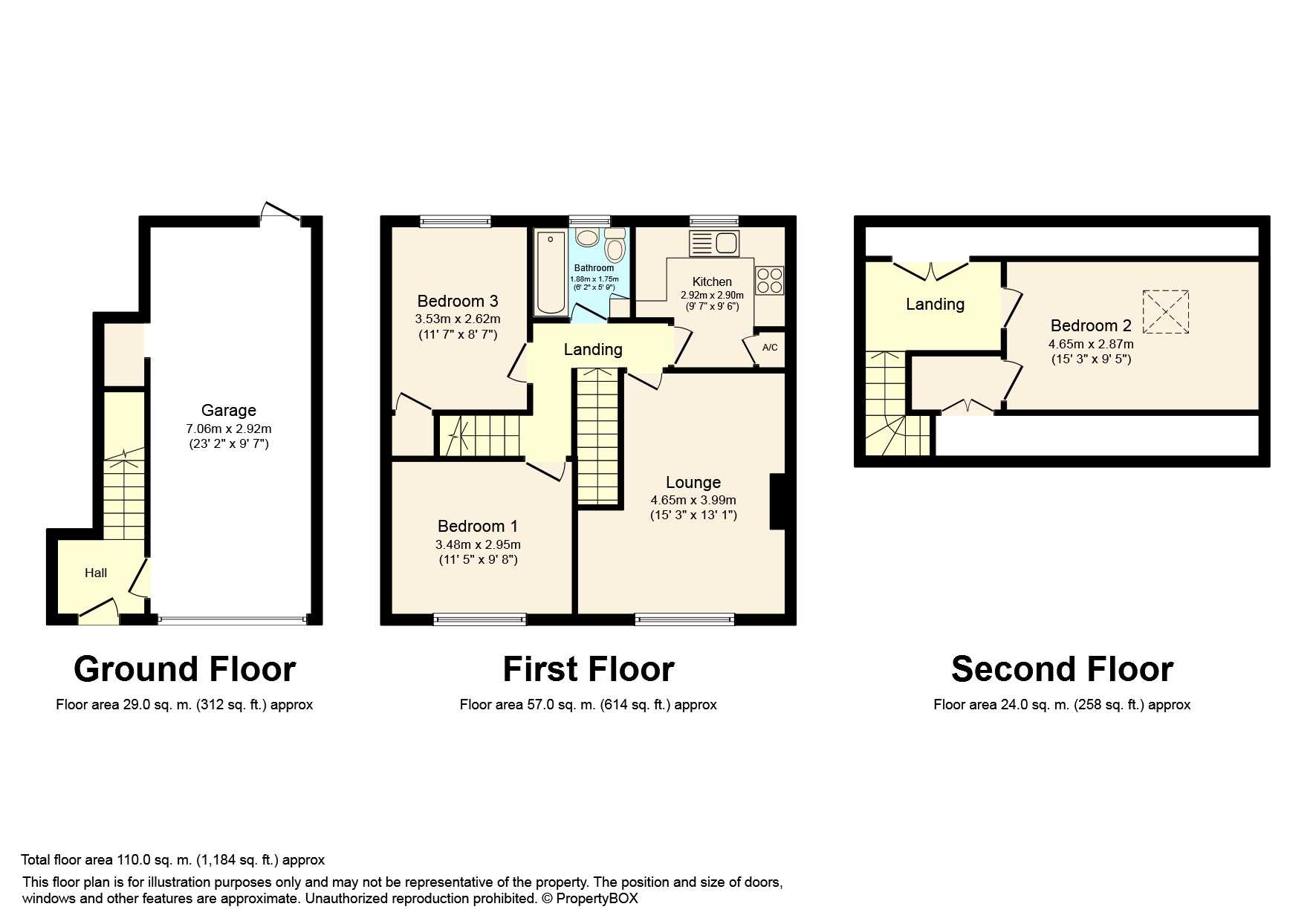 3 Bedrooms Terraced house for sale in Laughton Road, Horsham RH12