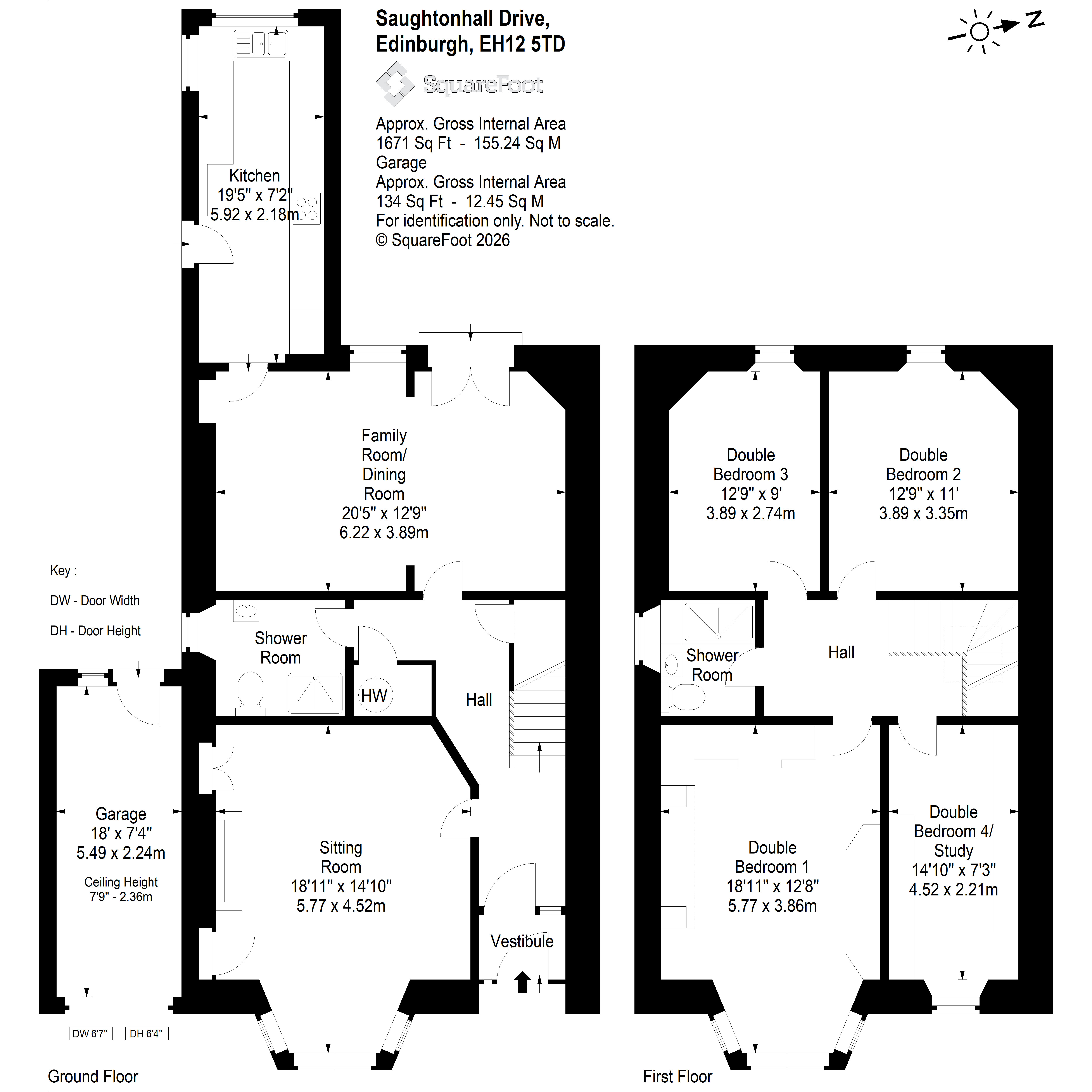 46, Saughtonhall Drive, Edinburgh floorplan