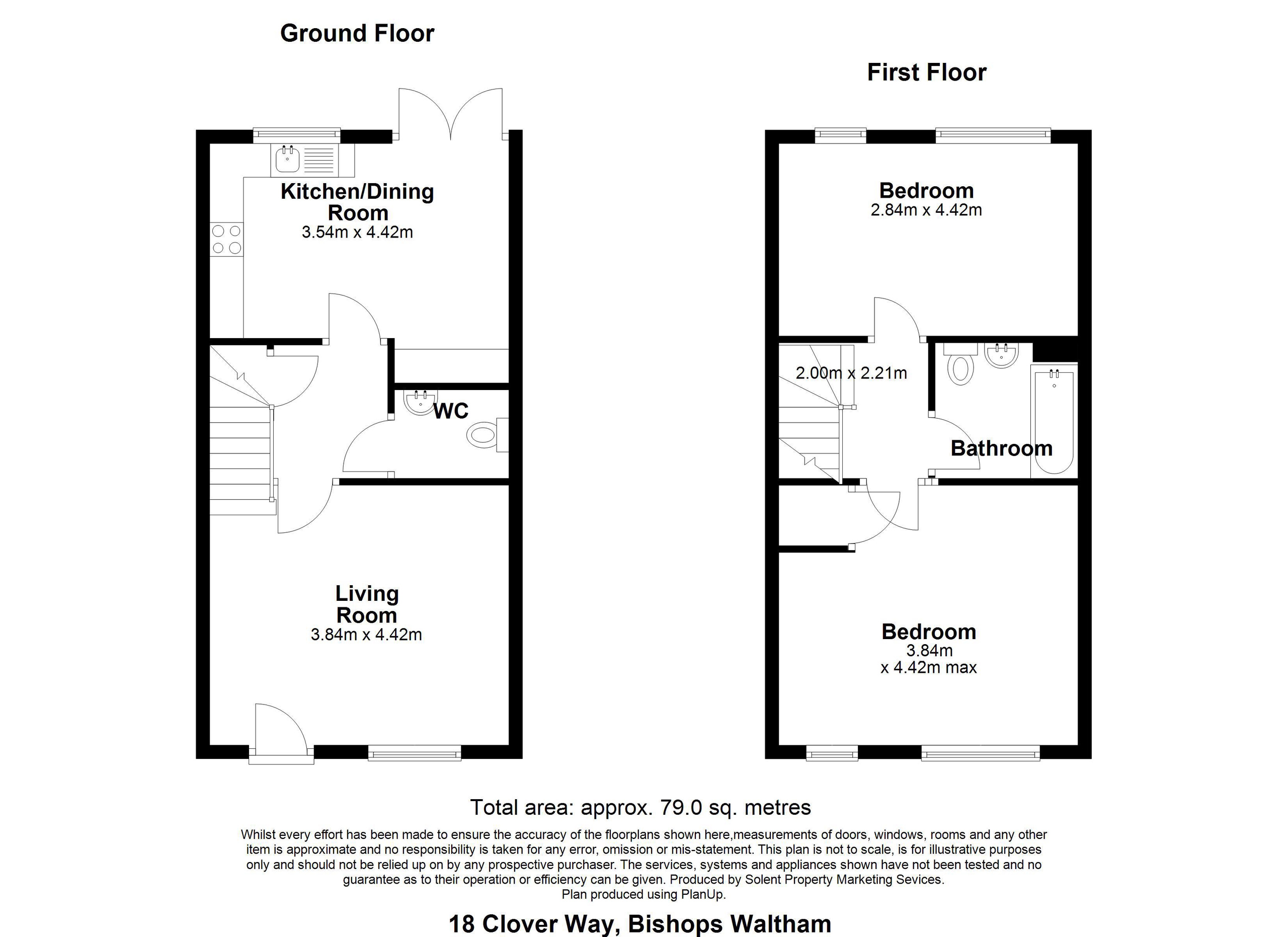 18 Clover Way, Southampton floorplan